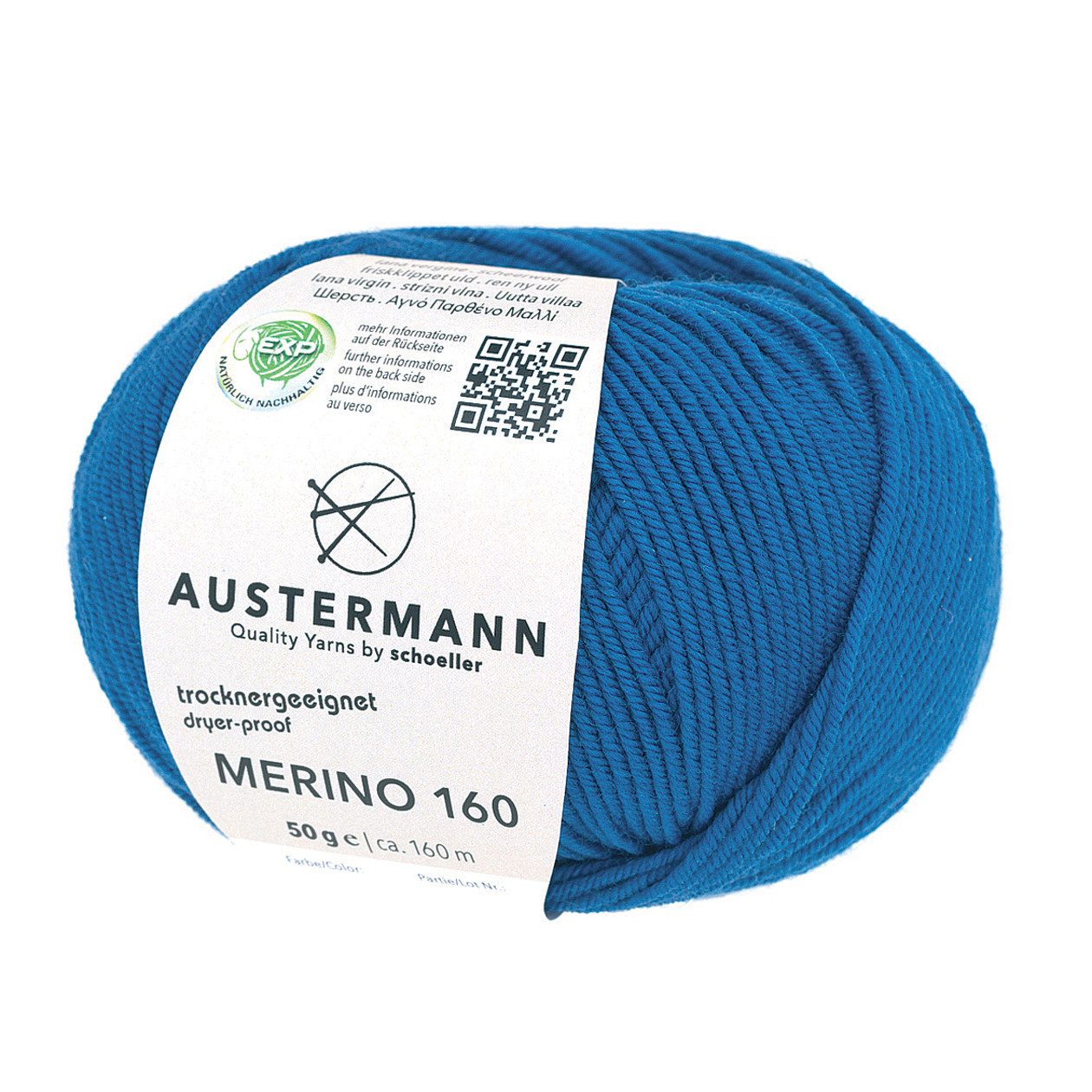 Austermann Garn Merino 160 Häkelwolle, 160,00 m, besonder pflegeleicht, kaschmirartiger Griff