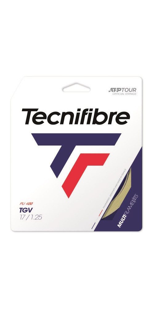 Tecnifibre Tennissaite TGV (Armschonung+Touch) natur 12m Set, Saitendicke: 1.35