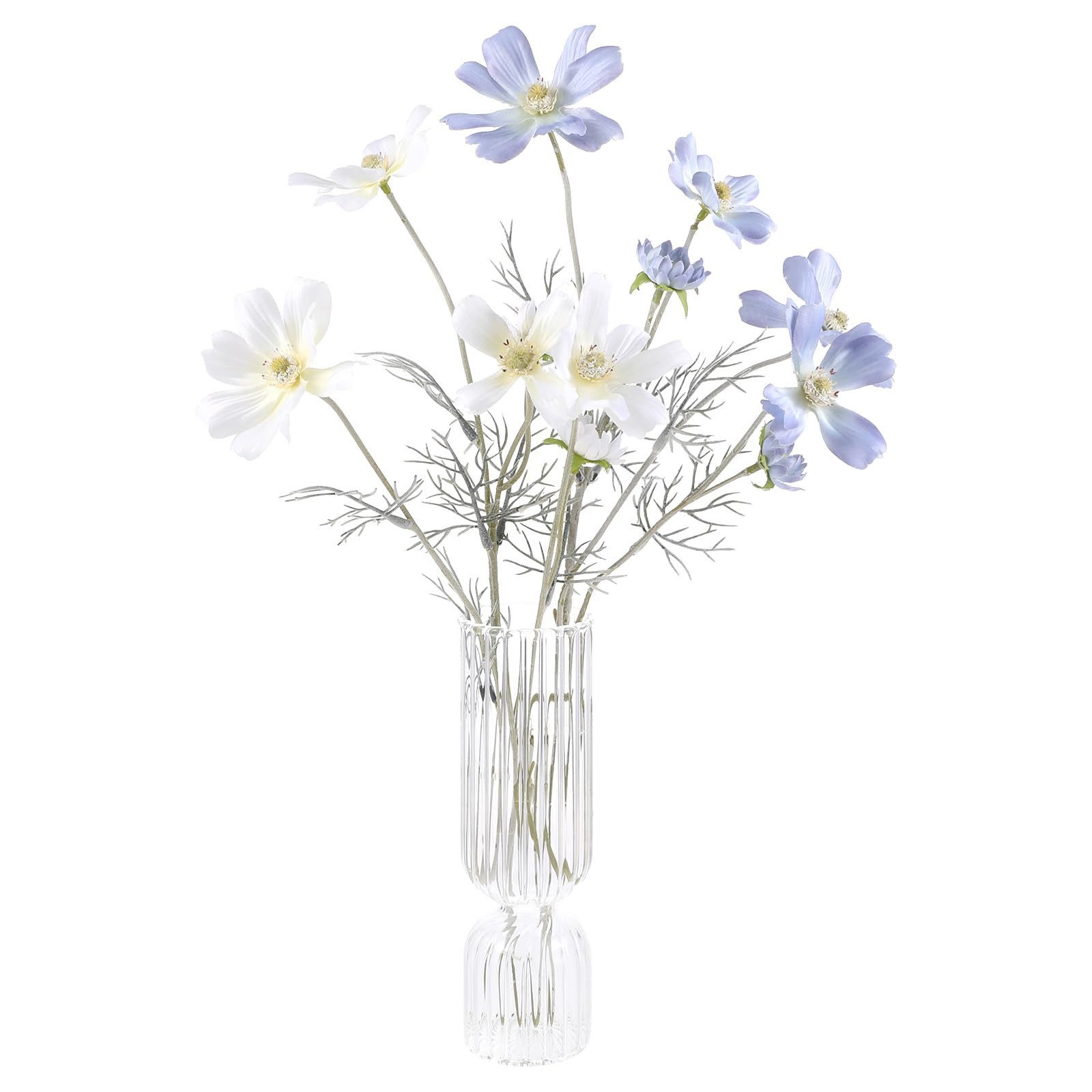 Kunstblume 2 Stück Kosmos Künstliche Blumen für Drinnen und Draußen, FOUORTUNATE-BEE, Kunstblumen für Hochzeit, Bankett, Blumenparty, Zuhause