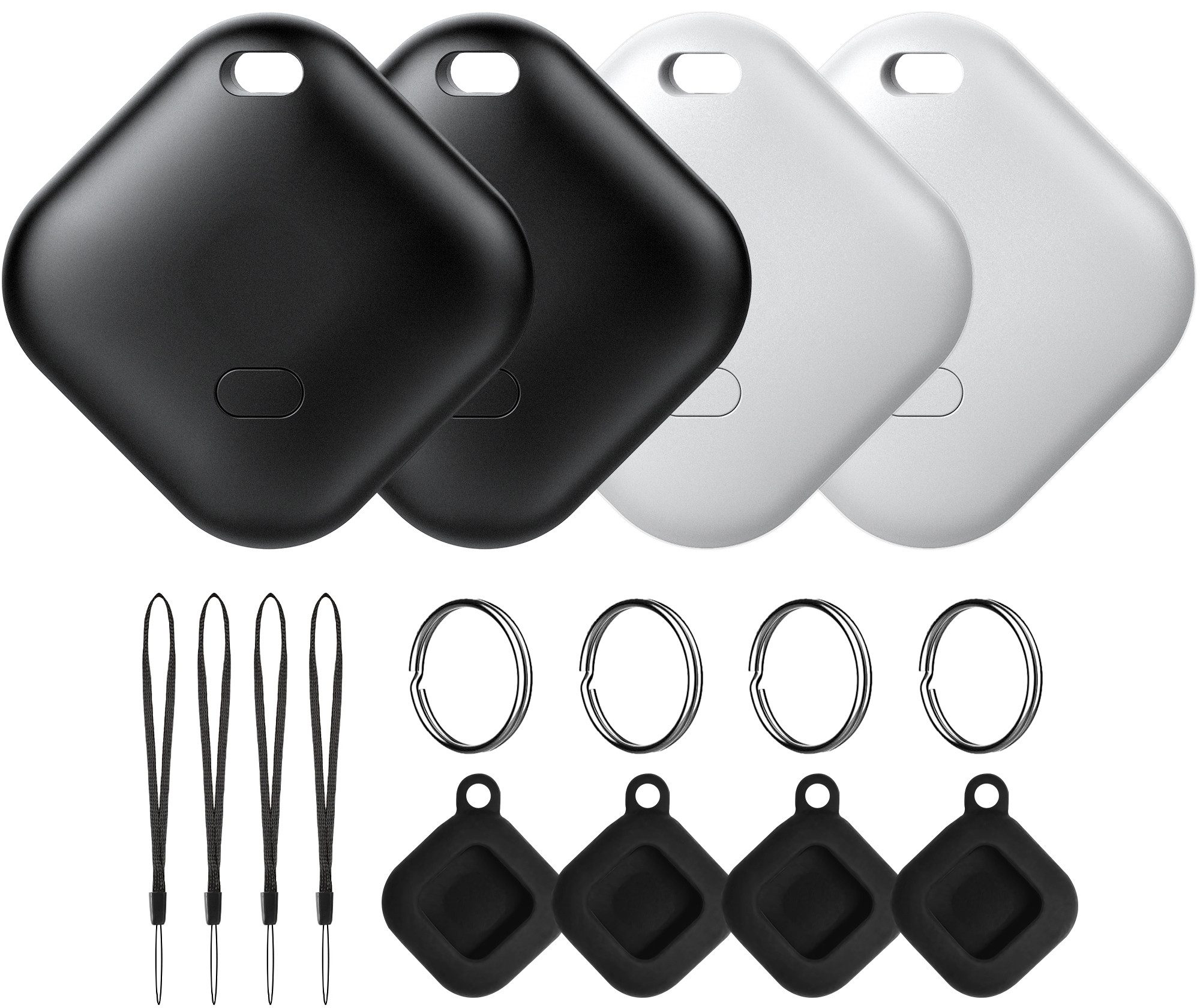 Forrlite Air Tag,GPS Tracker Kinder,kompatibel mit Apple Wo ist? Air Tag-4er Gps трекер (Nur für iOS,Austauschbare Batterie,Wasserabweisend,Tracker für Katze)
