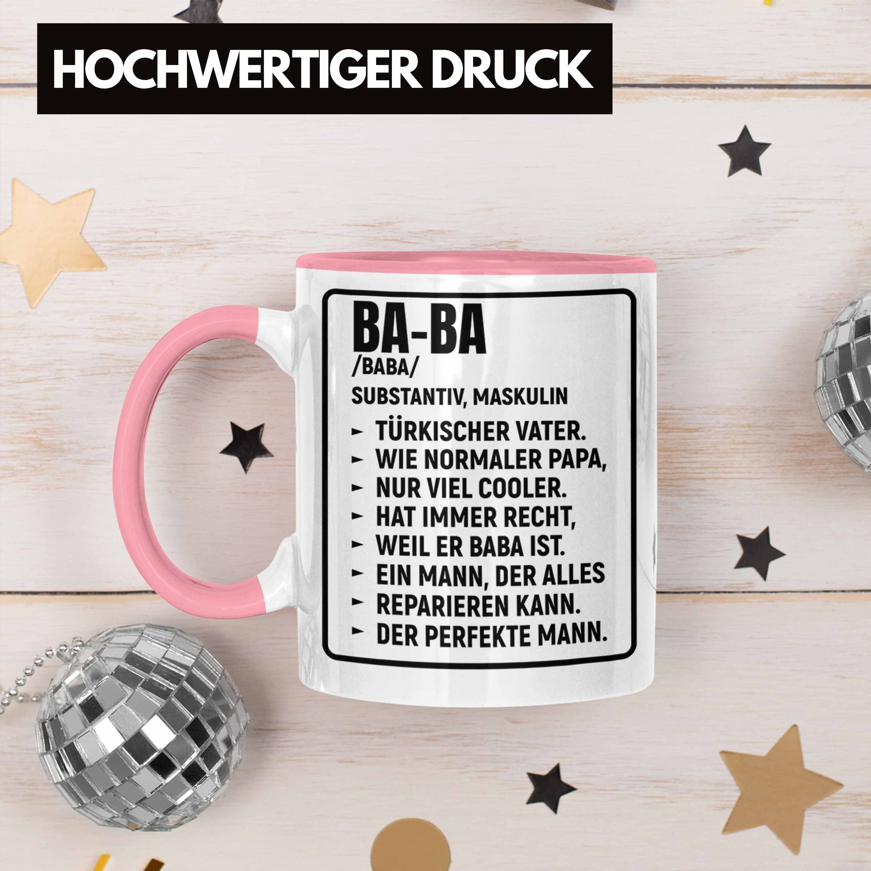 Vater Baba Rosa Tasse Türken Trendation Papa - Türkischer Kaffeetasse Tasse Trendation Geschenk