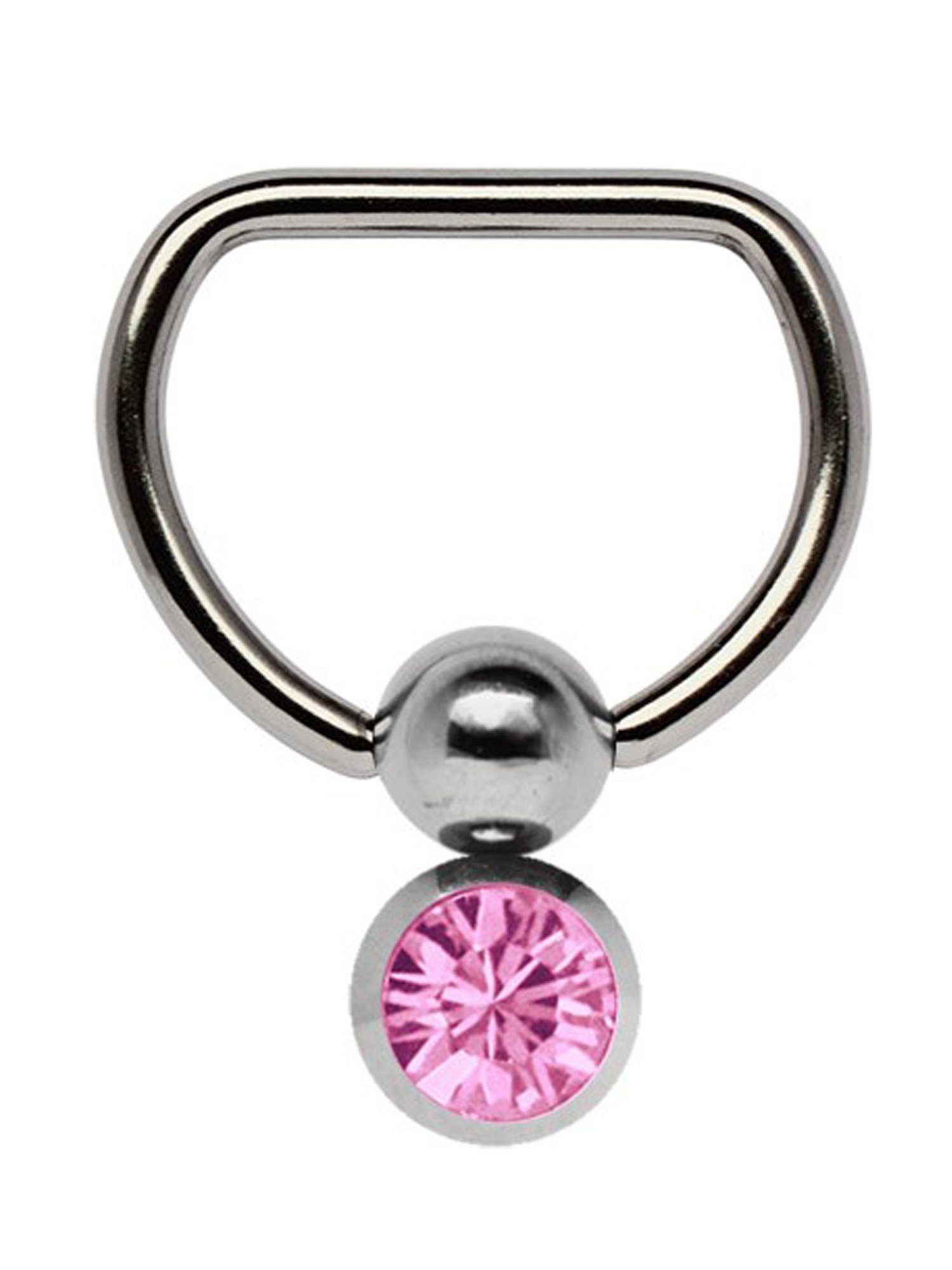 Adelia´s Brustwarzenpiercing Piercing Piercing Brustpiercing, Titan Brustpiercing DRing mit