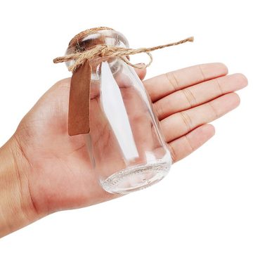 Belle Vous Aufbewahrungsdose 30er Set kleine Glasflaschen mit Korkverschluss - 100 ml, 30er Pack Mini Glasflaschen mit Korken - 100 ml