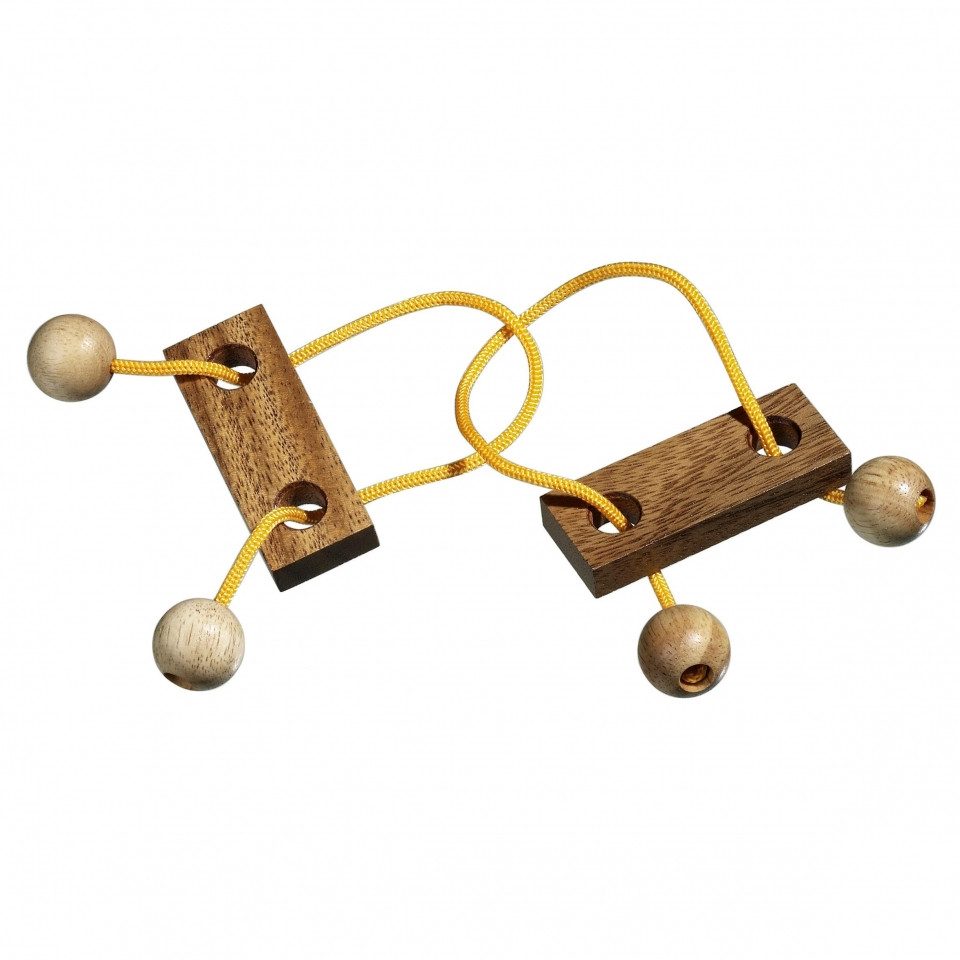 Philos Spiel, Doppelpuzzle - Denkspiel - Knobelspiel - Geduldspiel
