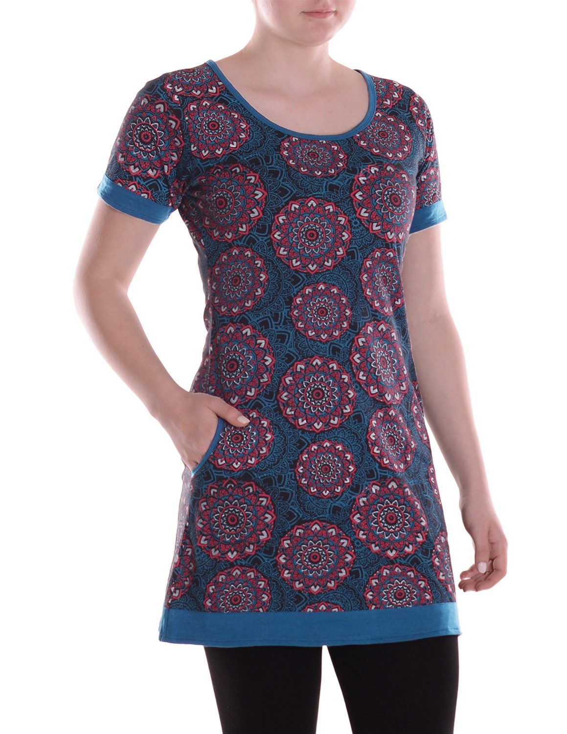 Vishes Minikleid Damen Mini-Kleid Baumwolle geometrisch günstig online kaufen