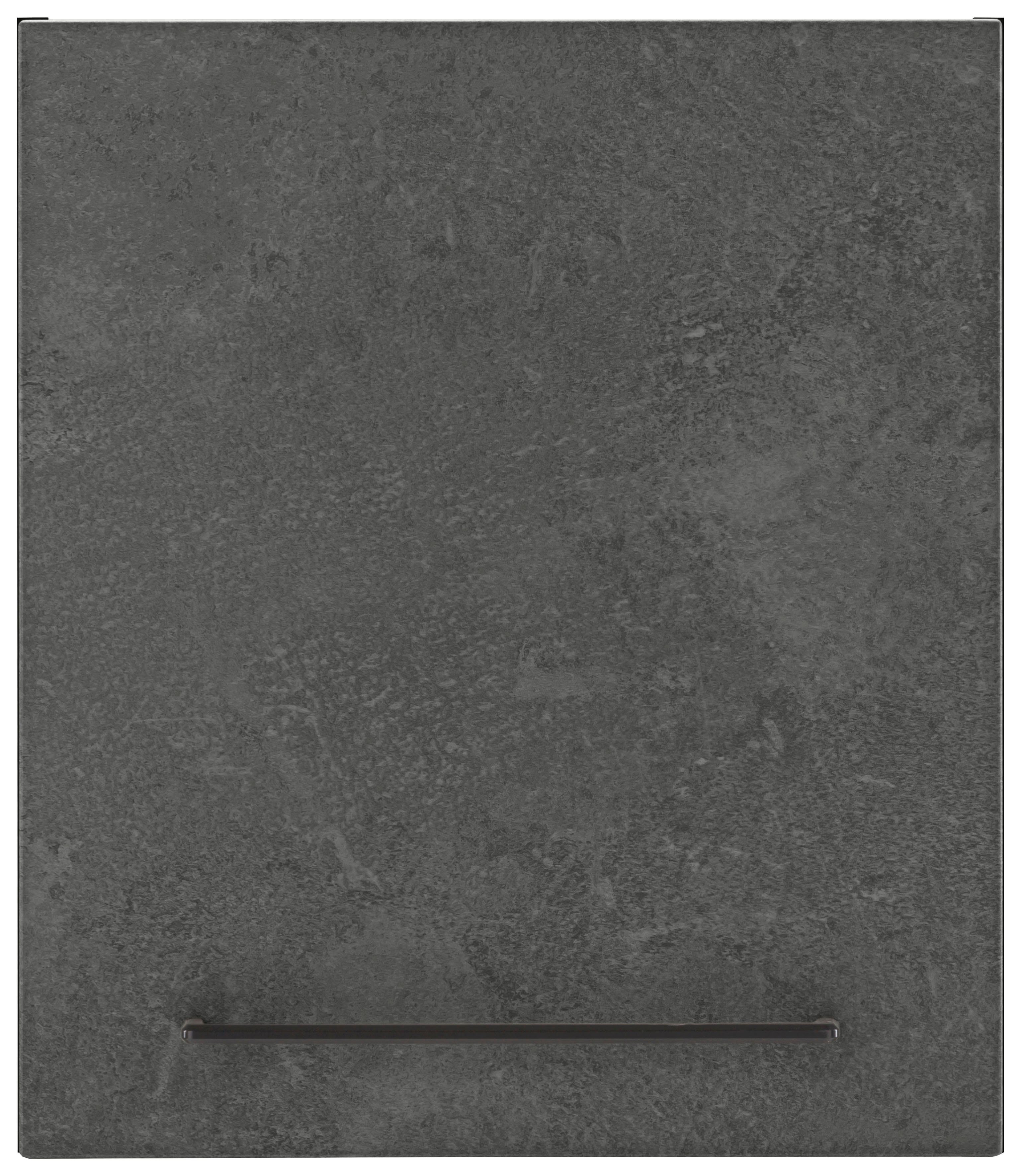 HELD MÖBEL Hängeschrank Tulsa 50 cm breit, 57 cm hoch, 1 Tür, schwarzer Metallgriff, MDF Front betonfarben dunkel | grafit