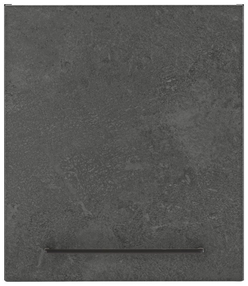 HELD MÖBEL Hängeschrank Tulsa 50 cm breit, 57 cm hoch, 1 Tür, schwarzer  Metallgriff, MDF Front