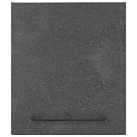HELD MÖBEL Hängeschrank Tulsa 50 cm breit, 57 cm hoch, 1 Tür, schwarzer Metallgriff, MDF Front