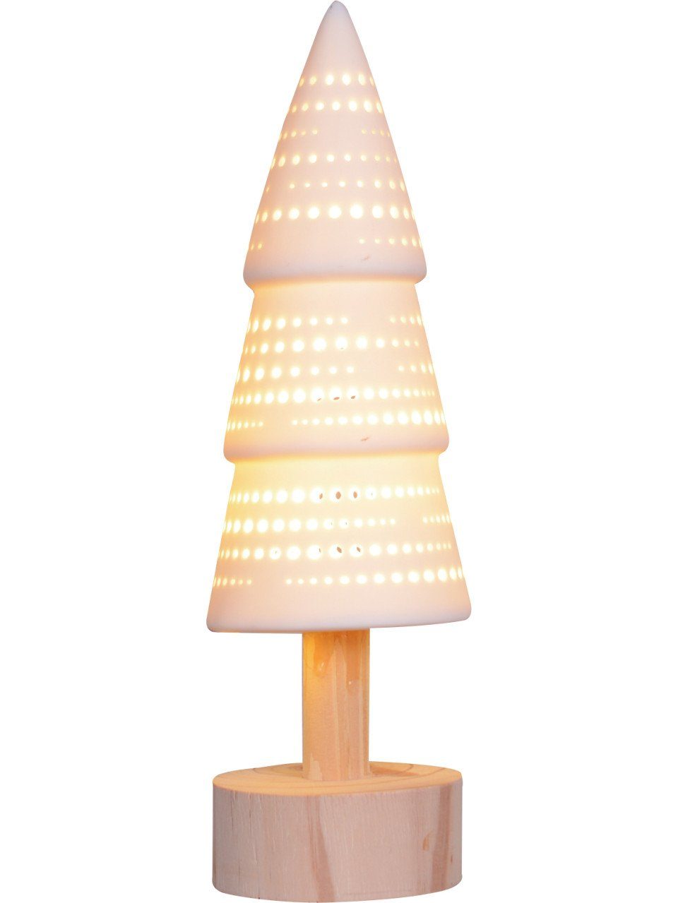 Trend Line Dekofigur TrendLine LED Keramikfigur Baum 32 x 9,5 cm