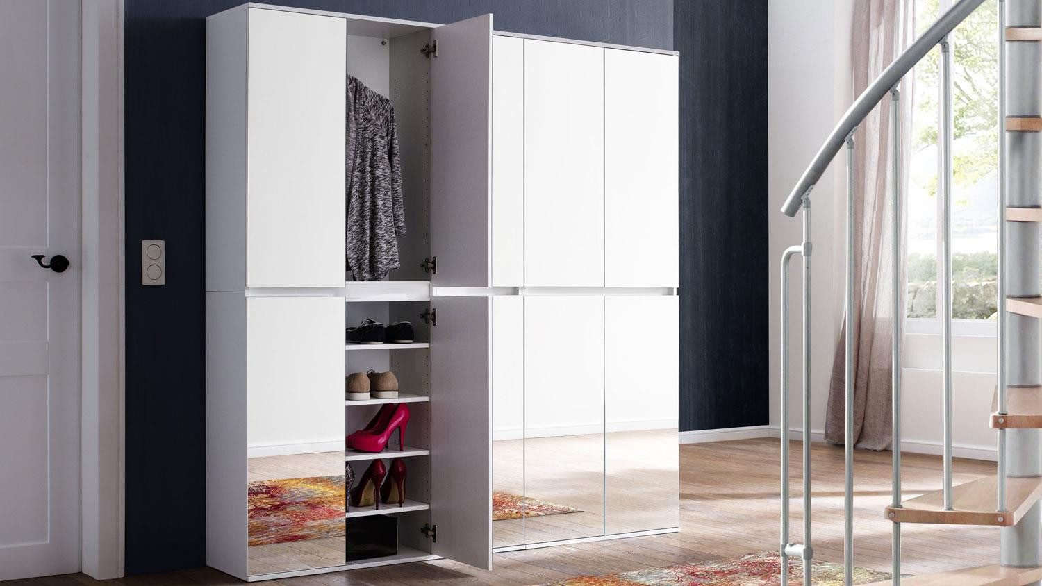 trendteam Garderobenschrank Garderobenschrank Mirror Schuhschrank 10-trg günstig online kaufen