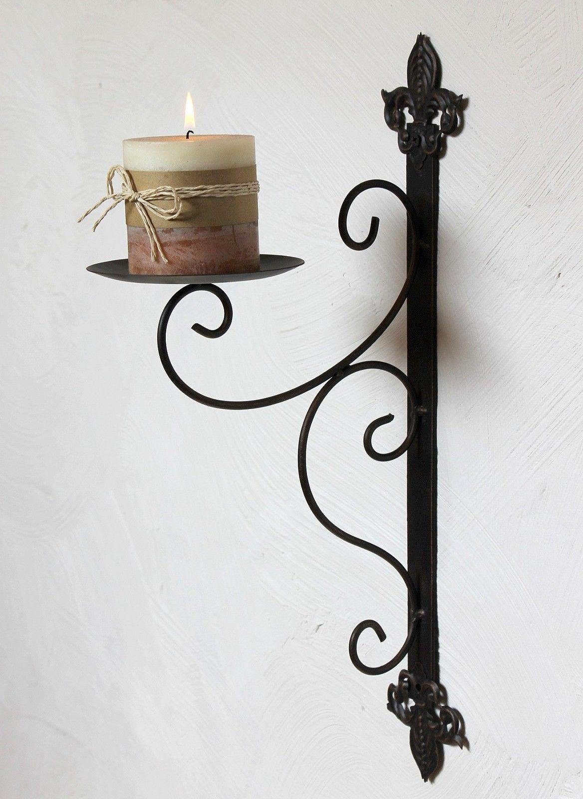 DanDiBo Wandkerzenhalter Wandkerzenhalter 12111 Kerzenhalter aus Metall  Wandleuchter 47 cm Kerzenleuchter | Kerzenständer