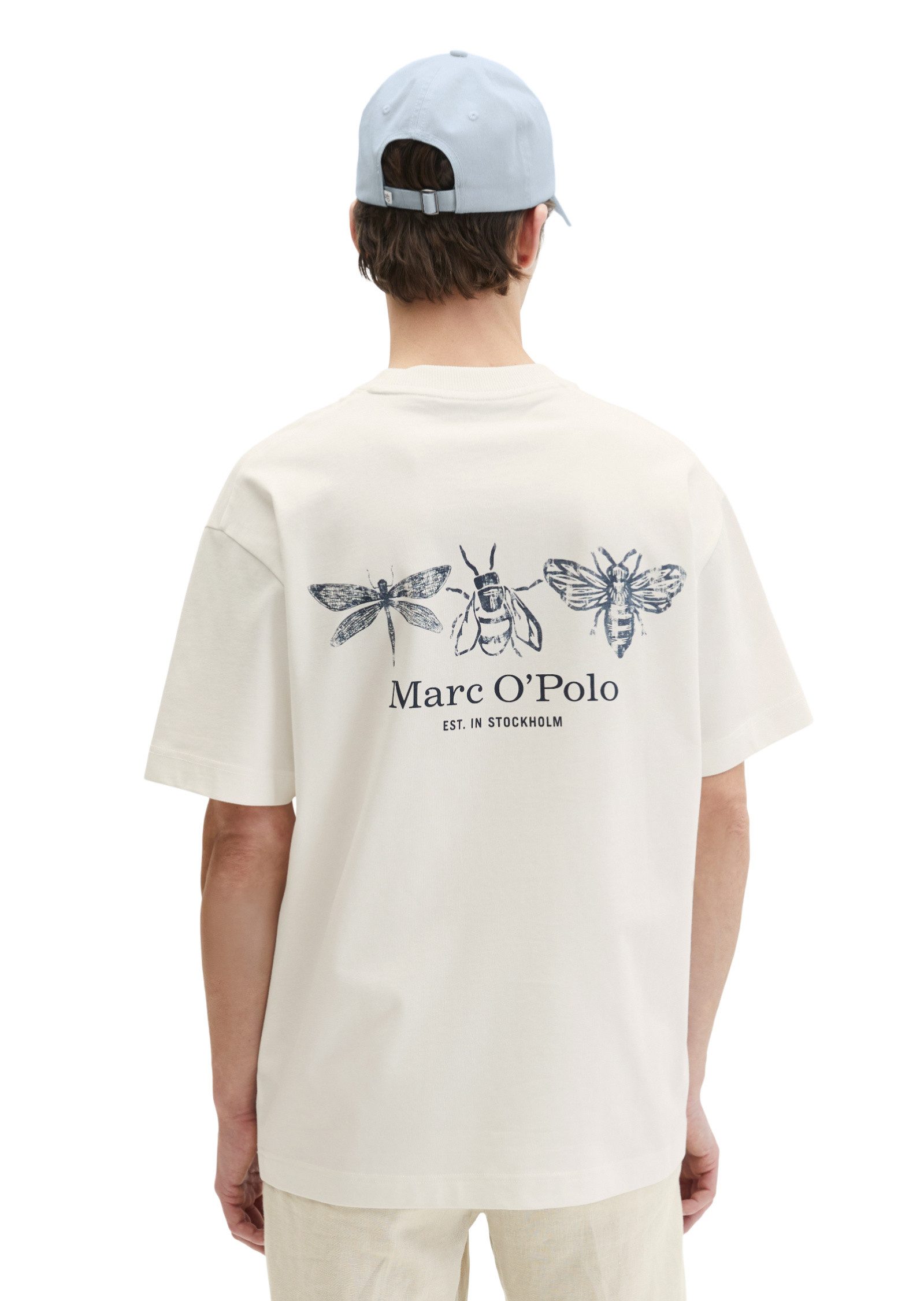 Marc O'Polo T-Shirt mit beidseitigen Insektenprints