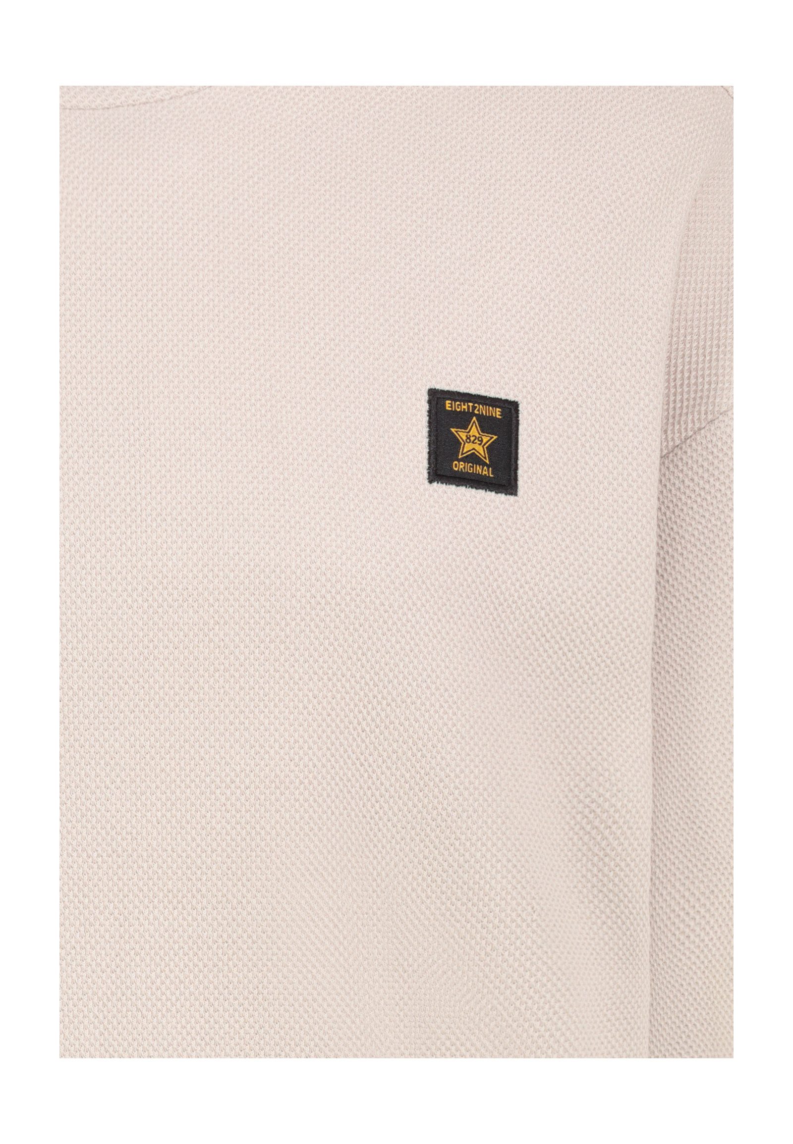 Eight2Nine Sweatshirt Herren Pullover langarm mit Mini Prints Sweater, Sweatpullover