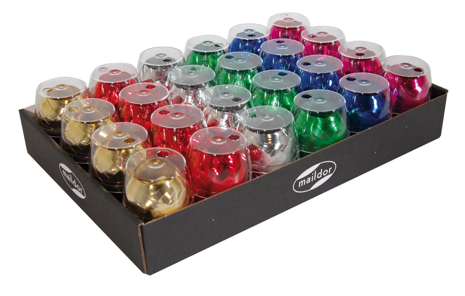 CLAIREFONTAINE Geschenkband Set 24 Geschenkband glänzend 10mx7mm Farben sort. Sort. 612099C, MISC