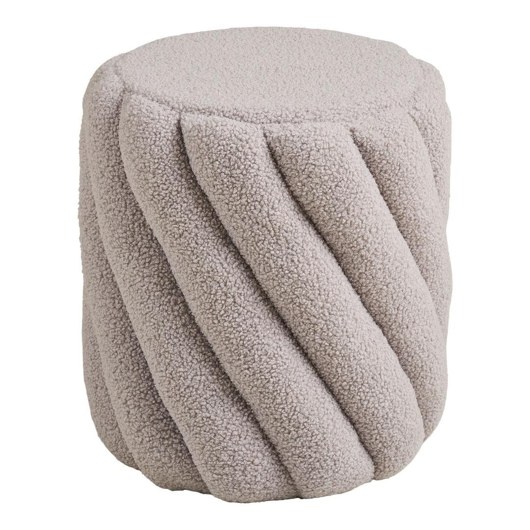 ebuy24 Pouf Freja Pouf Ø38cm grau.