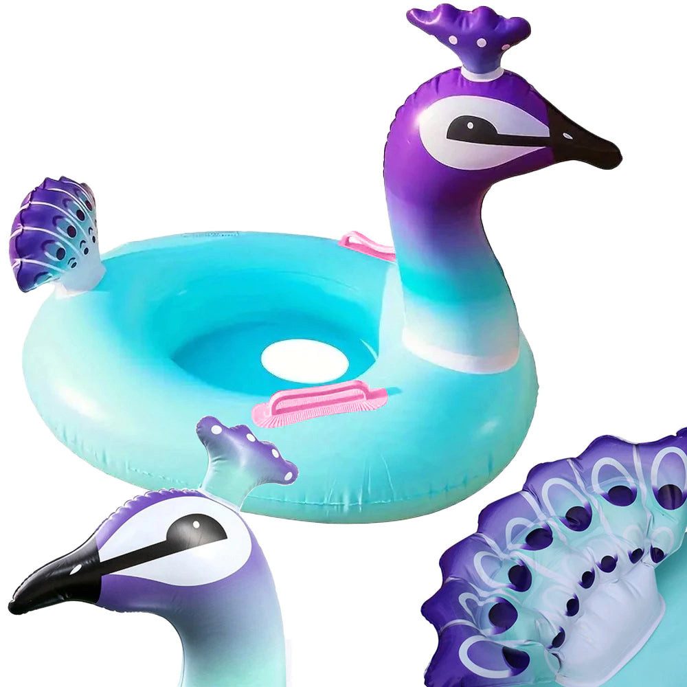 Sport-Knight® Schwimmring Pfau Kinder Schwimmring, Poolspaß 1-3 Jahre