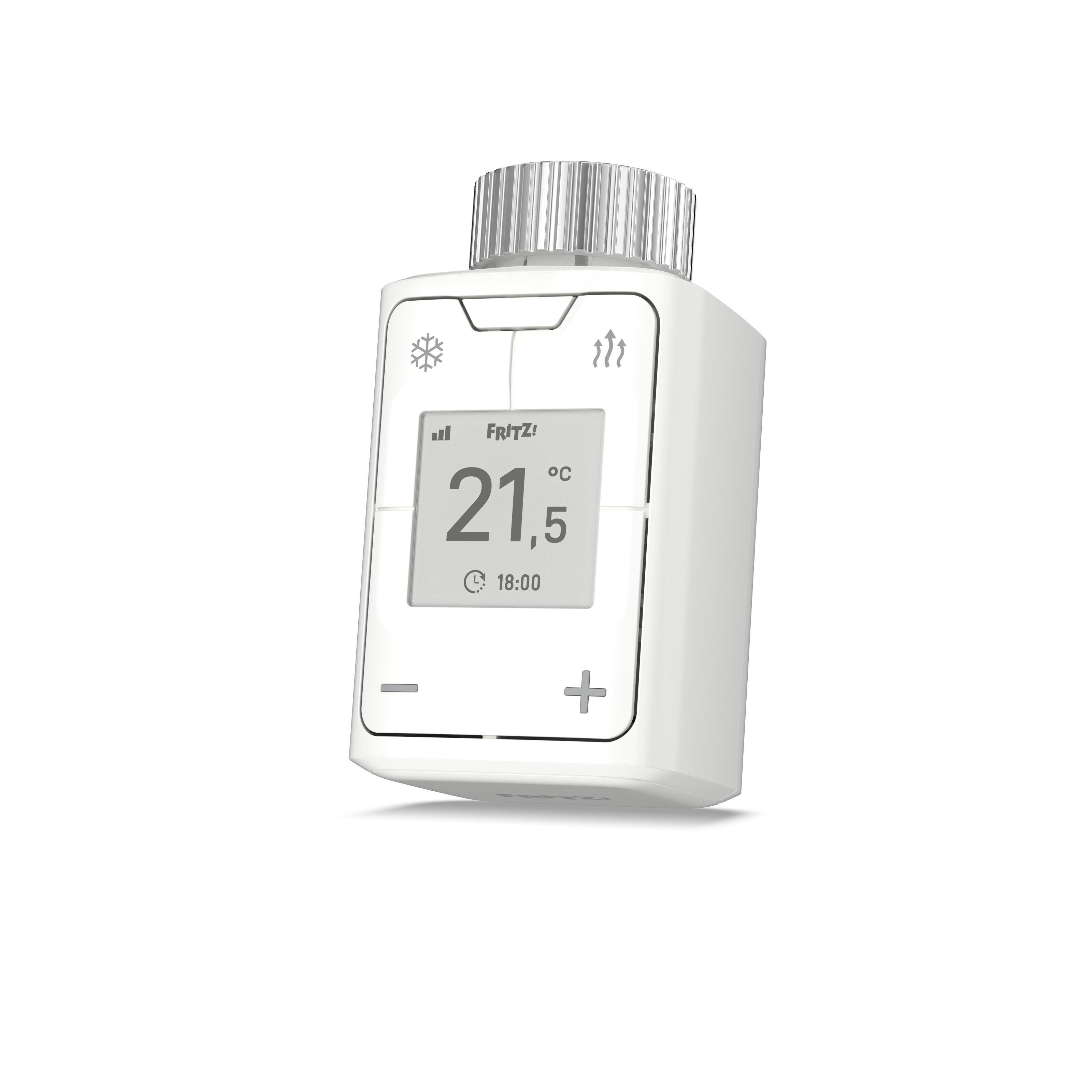 AVM Heizkörperthermostat FRITZ!DECT 302, Temperatur steuern, Heizkosten sparen, Optimal für FRITZ!Box