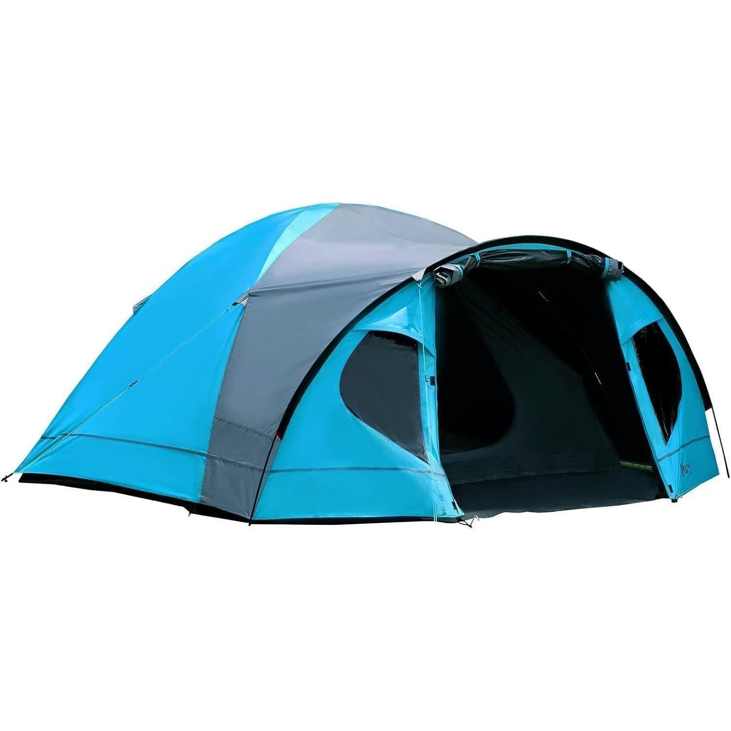 Kuppelzelt Portal Zelt 4 Personen Camping wasserdicht Kuppelzelt mit Vorzelt