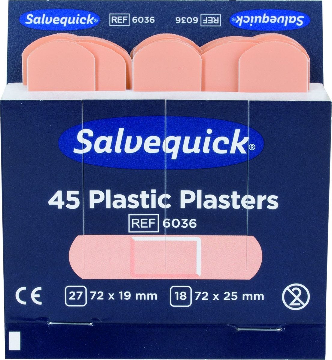 Salvequick® Erste-Hilfe-Set Pflaster-Strips Salvequick wasserfest Refill 6036 VE=45 Stück