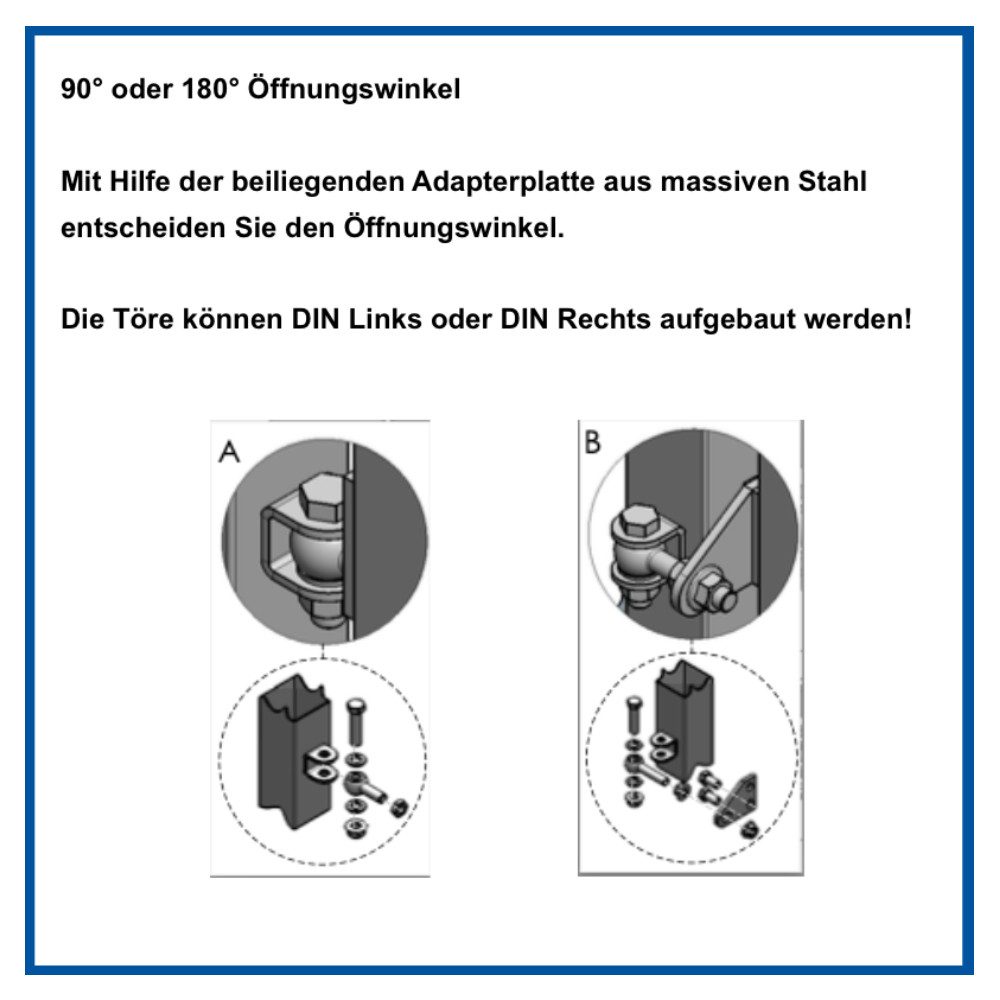 Gebr. Werth GmbH & Co. KG Gartentor 80x80mm RAL7016 anthrazit H1200 mm Einflügeltor B1000 mm – Bild 4 von 5