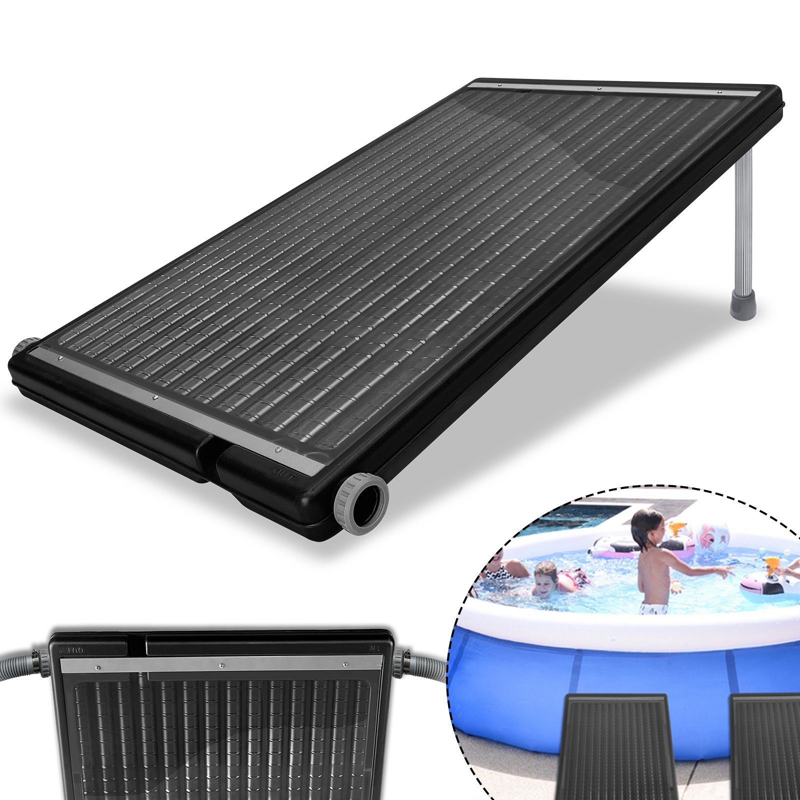 AUFUN Pool-Solarkollektor Poolheizung, (Solarheizung), für Schwimmbad