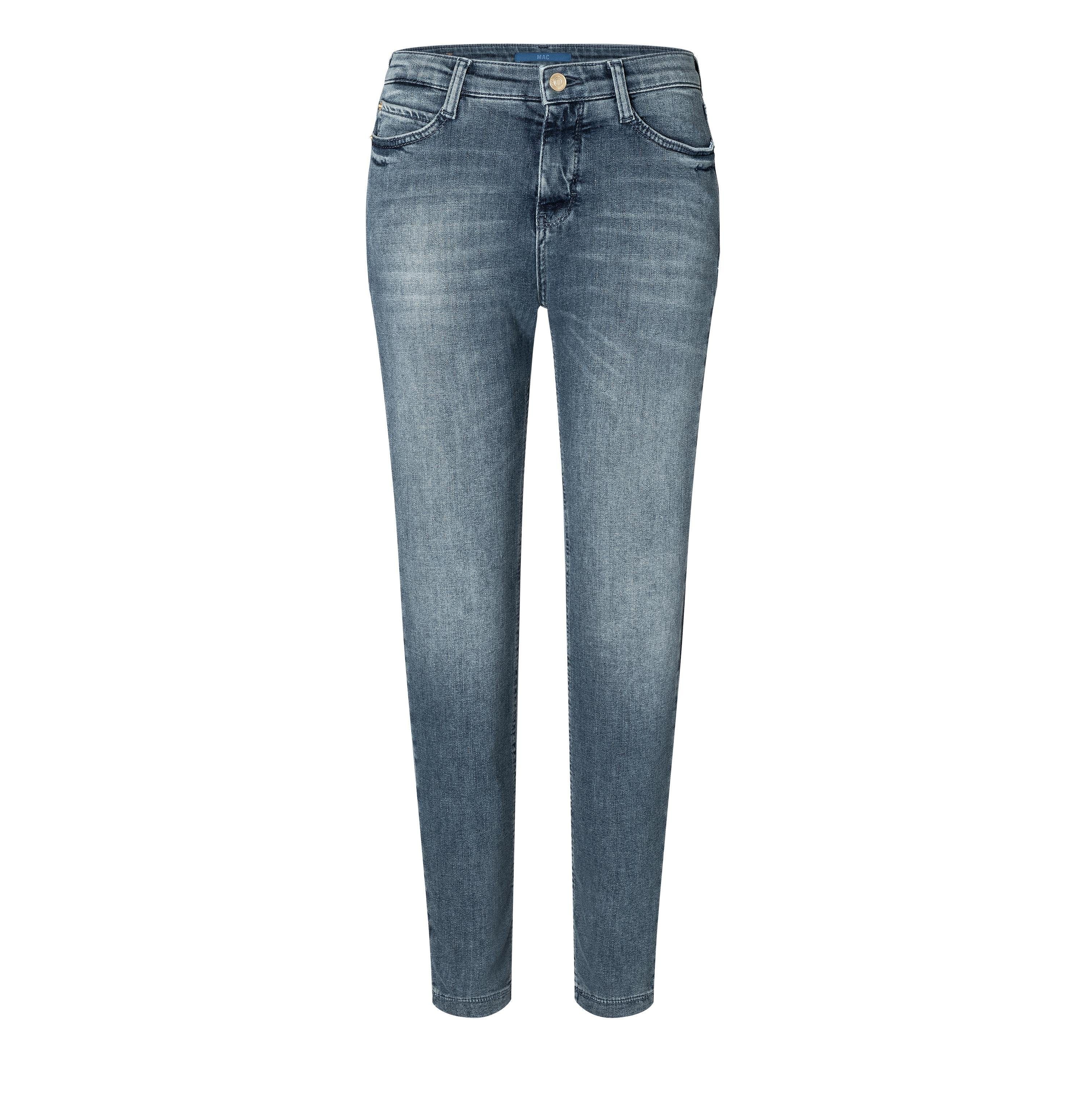 D556 high-low Stretch-Jeans MAC SKINNY 5996-92-0389 MAC wash green-blue