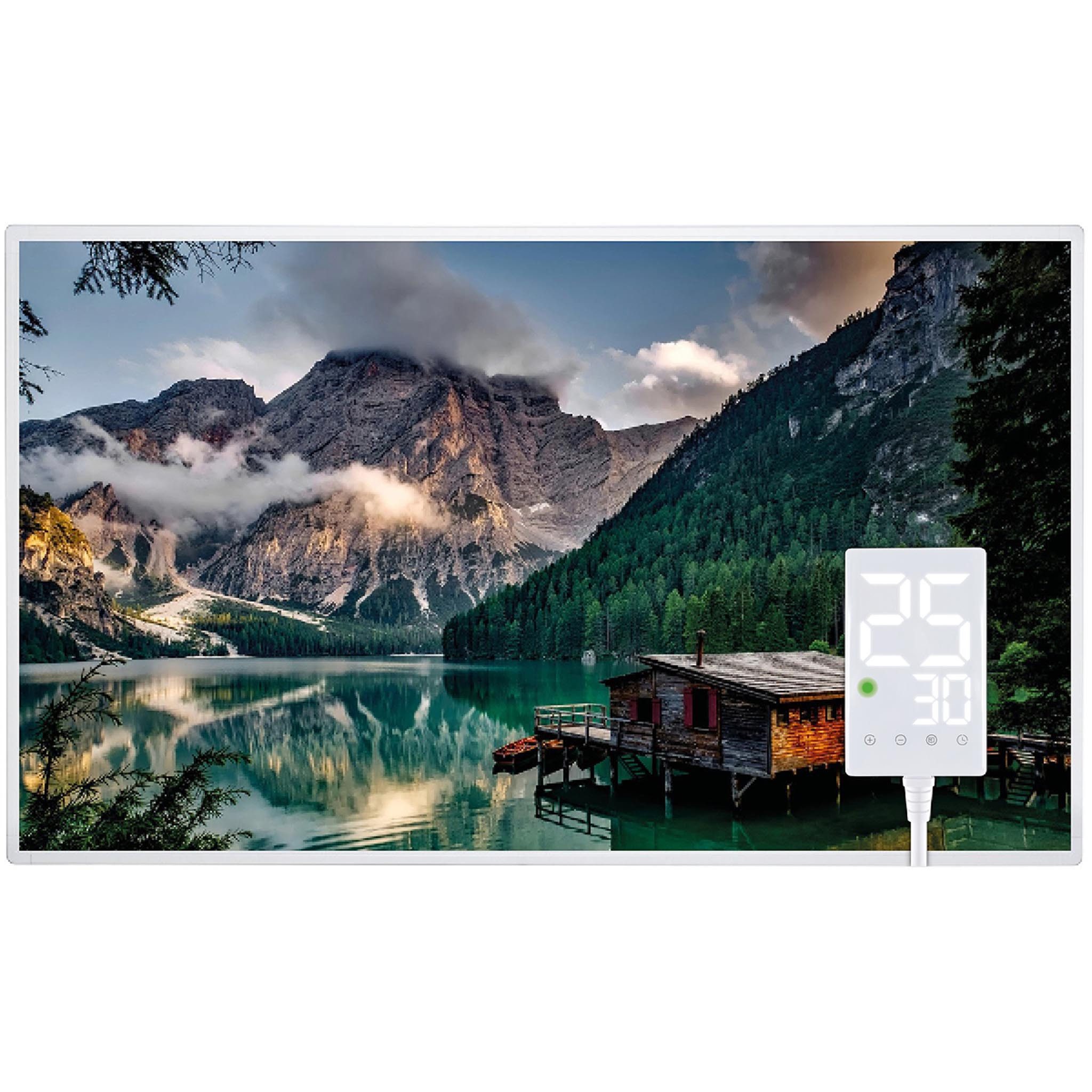 Heidenfeld Infrarotheizung HF-HP105 Elektroheizung inkl. Thermostat & 10 J. Garantie, 400-1000 W, 10 J. Garantie, Überhitzungsschutz, Infrarotheizung mit Thermostat