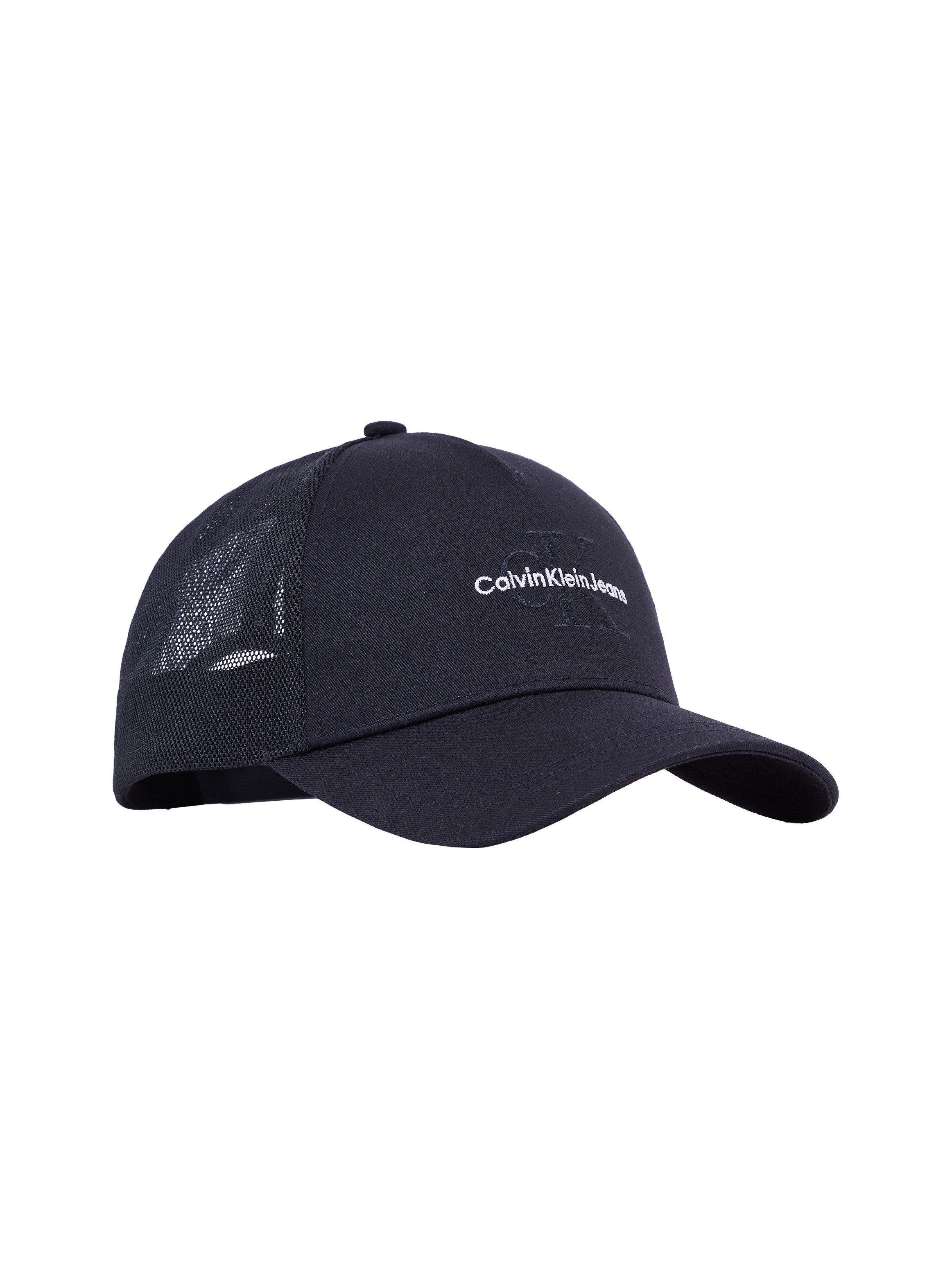 Calvin Klein Jeans Trucker Cap MONO LOGO EMBRO TRUCKER HAT mit Netz-Einsatz