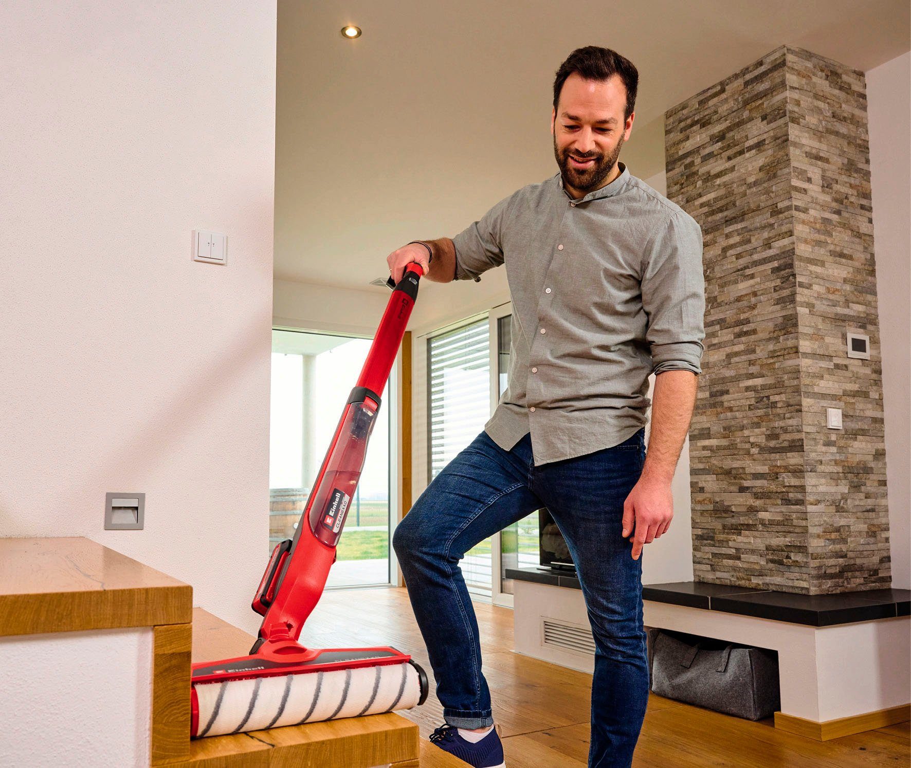 Einhell Hartbodenreiniger Power X-Change CLEANEXXO, beutellos, ohne Akku