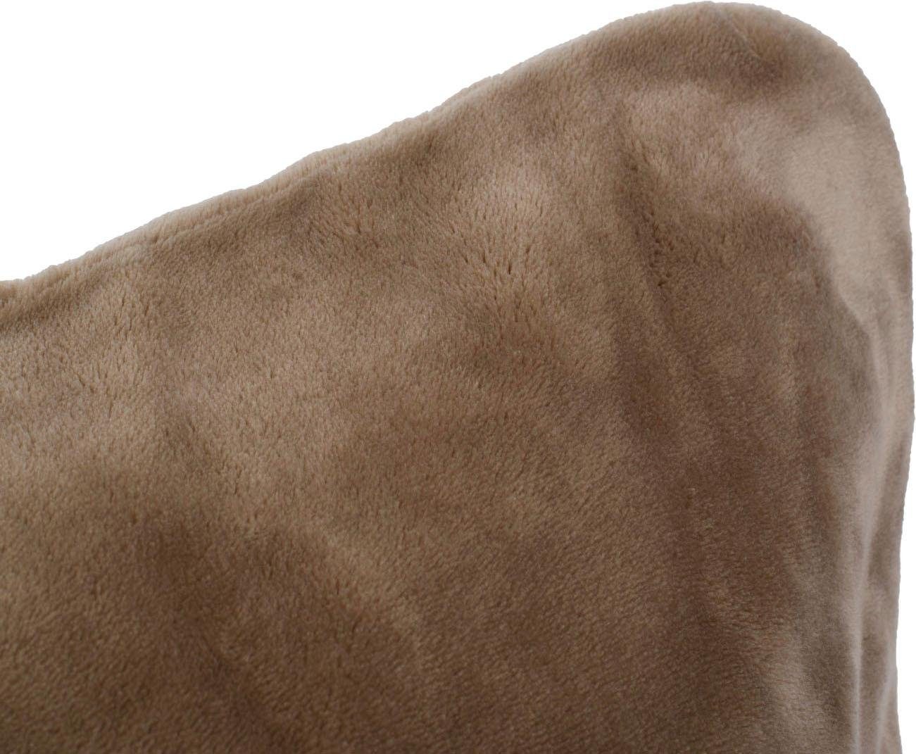 Gözze Dekokissen Premium Cashmere-Feeling Kissen, 50x50cm,passend zur Premium Cashmere-Feeling Decke,Kissenhülle&Füllung