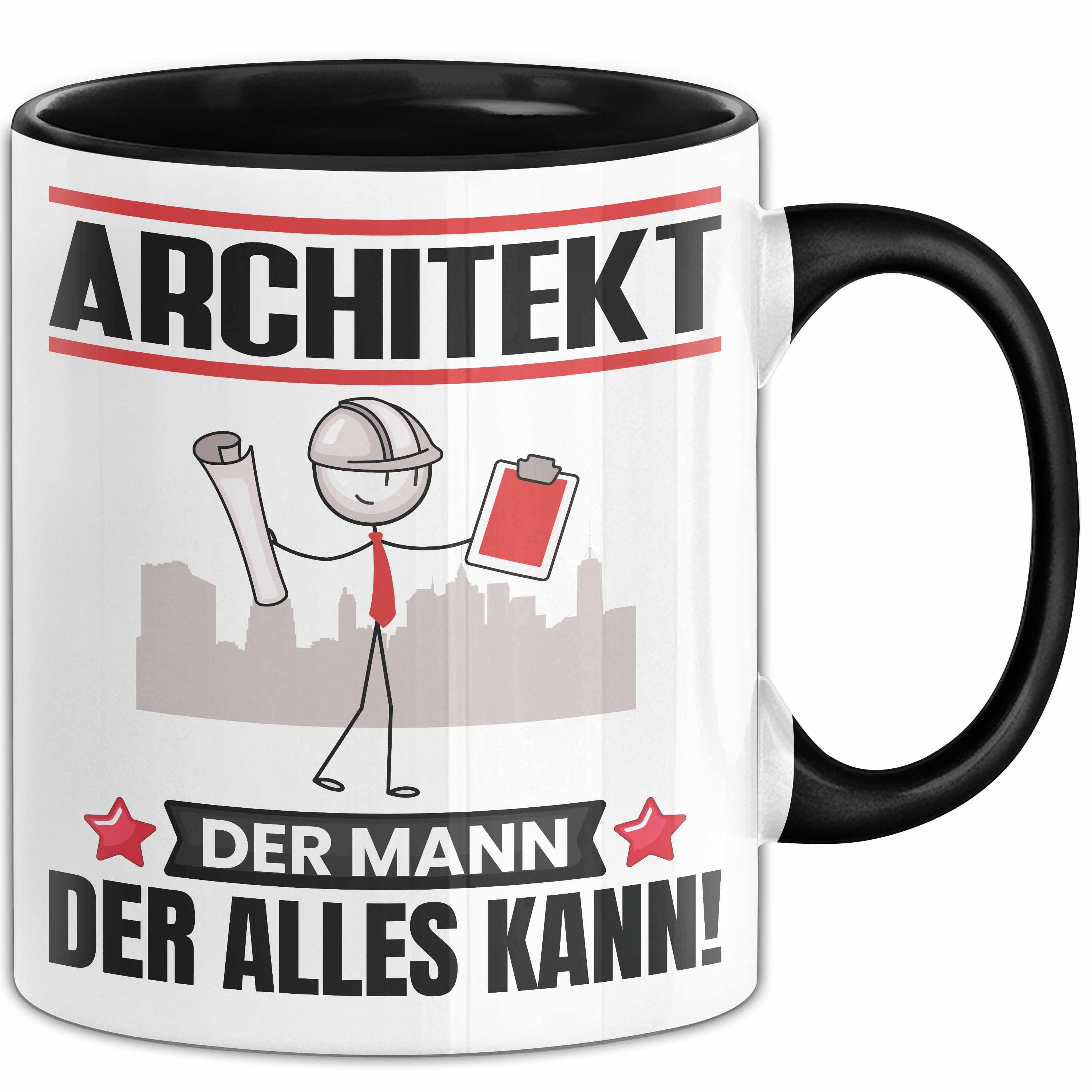 Trendation Tasse Architekt Tasse Geschenk für Architekt Der Mann Der Alles Kann Geschen, Keramik