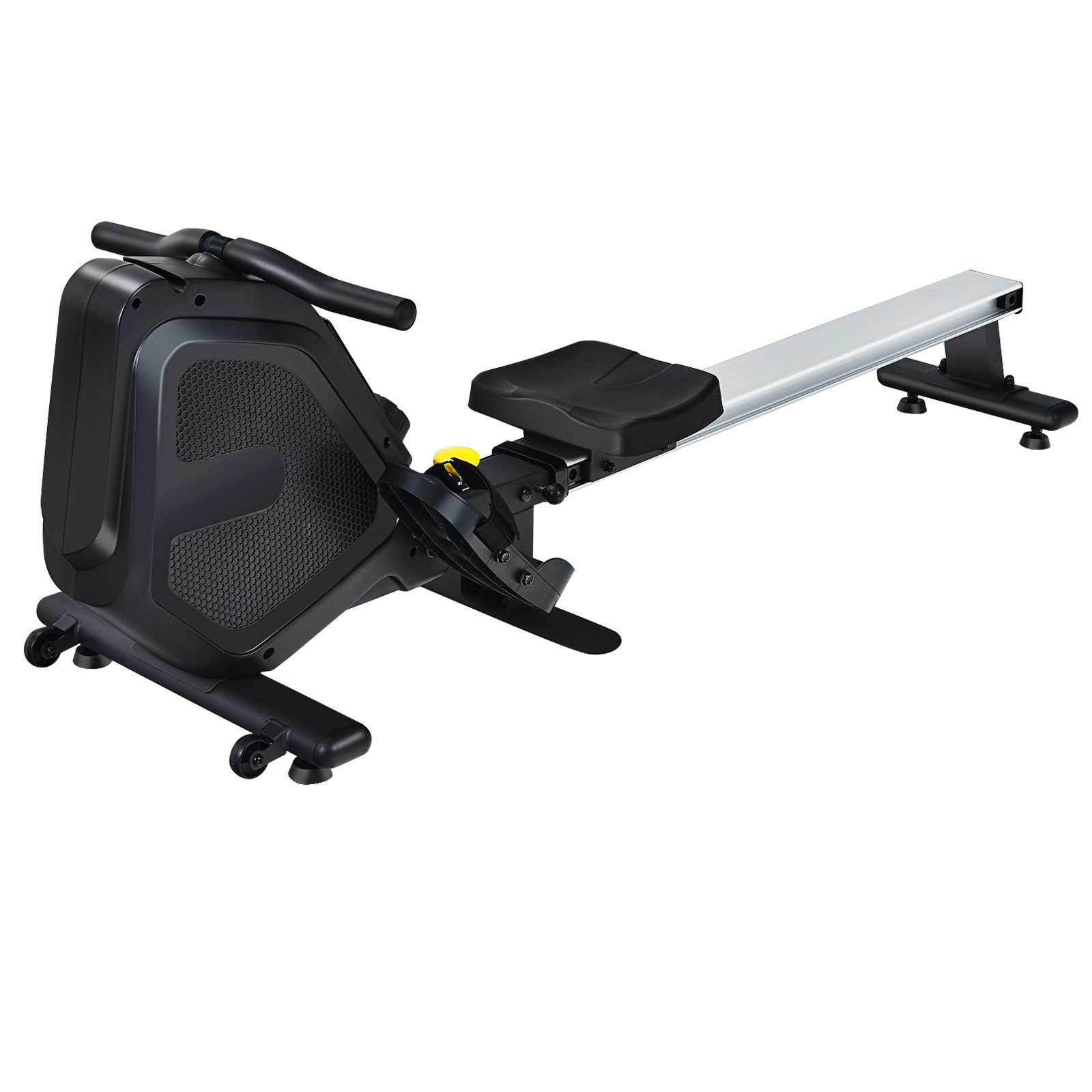 COSTWAY Rudergerät Rudermaschine, mit LCD, 8-stufig einstellbarer Widerstand, klappbar