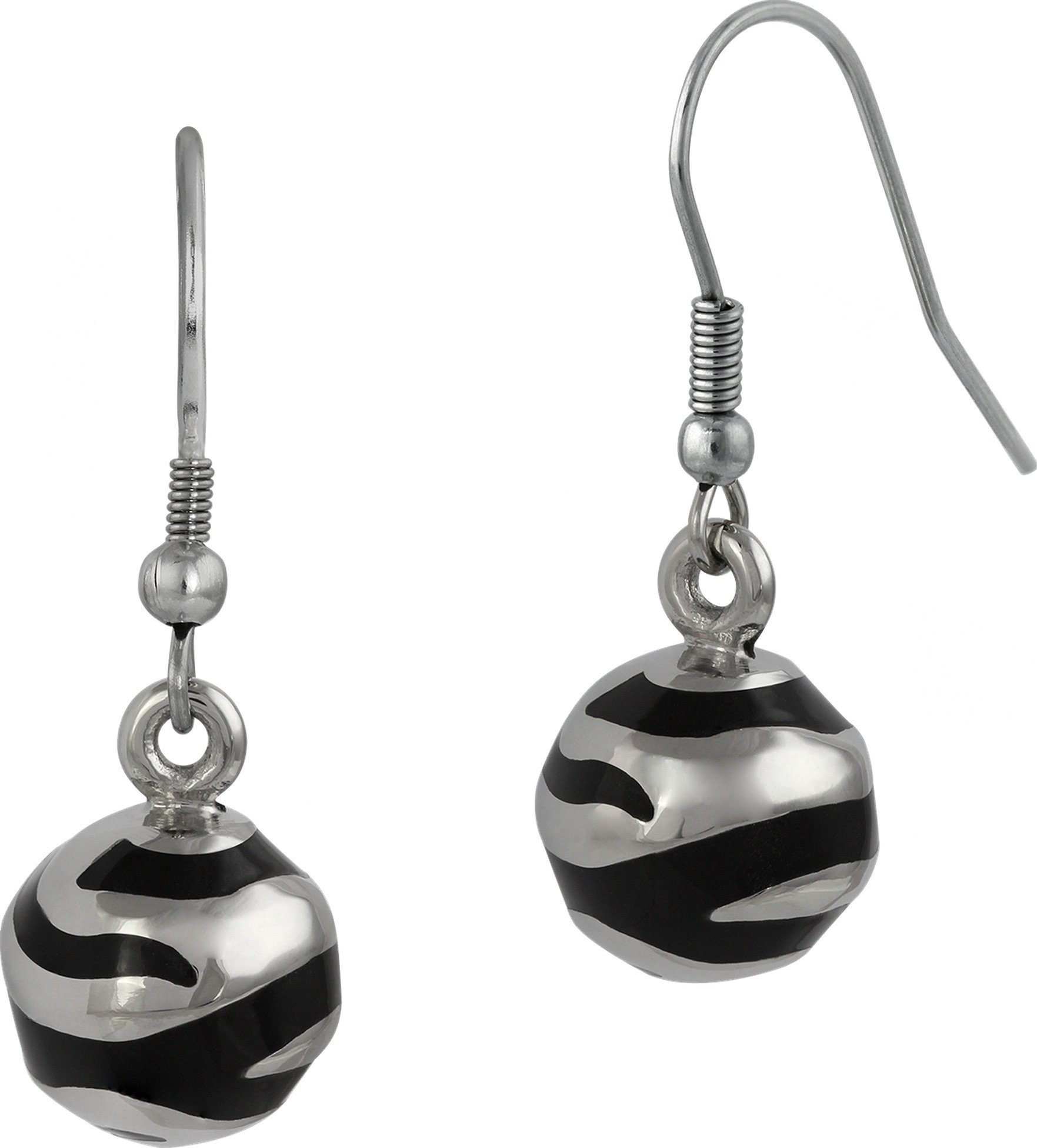 Amello Paar Ohrhänger Amello Ohrringe Edelstahl Ohrhänger Kugel (Ohrhänger) günstig online kaufen