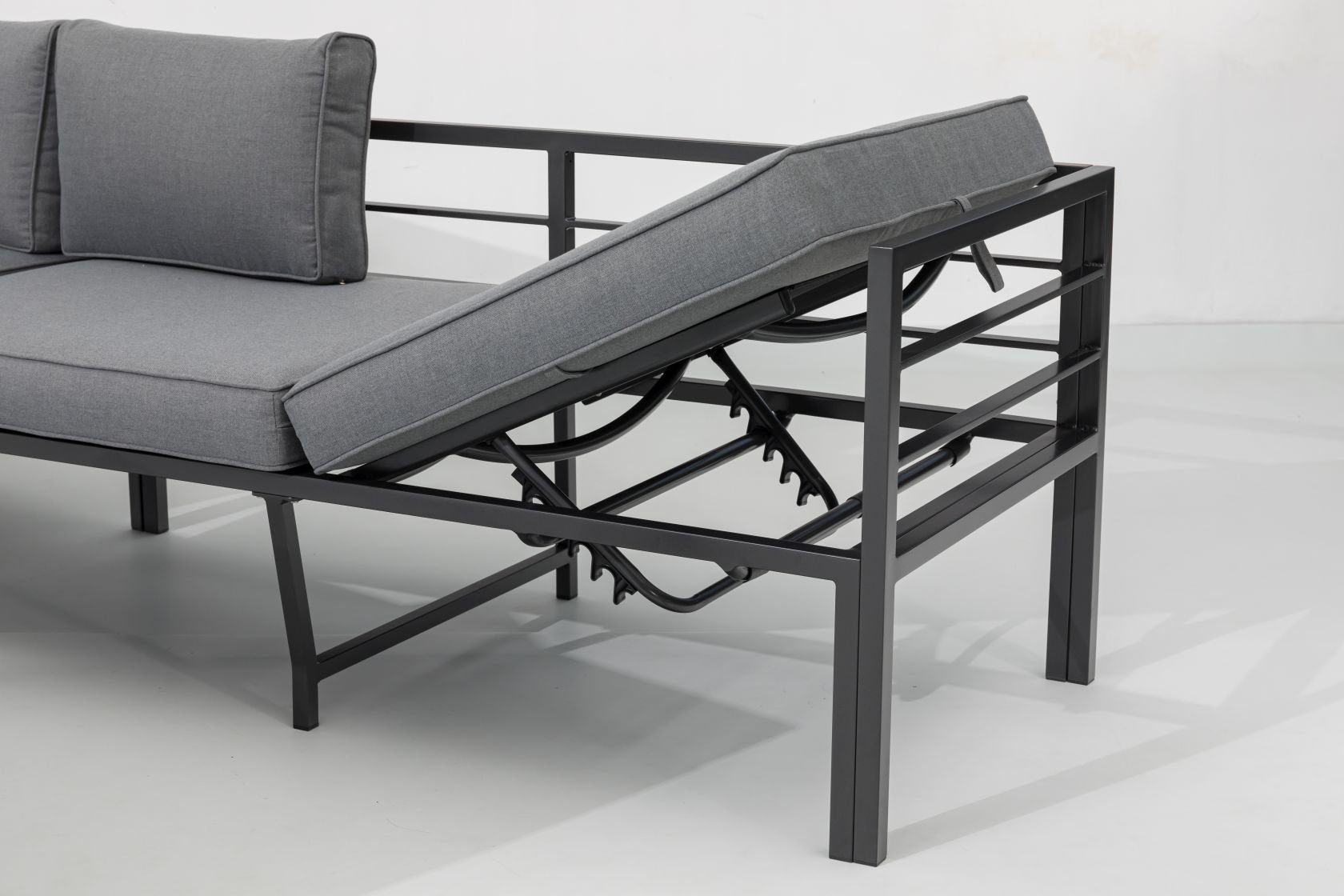 Gardissimo Gartenlounge-Set Larino Gartenmöbelset, (Set, 4-tlg., Alu, Ecklo günstig online kaufen