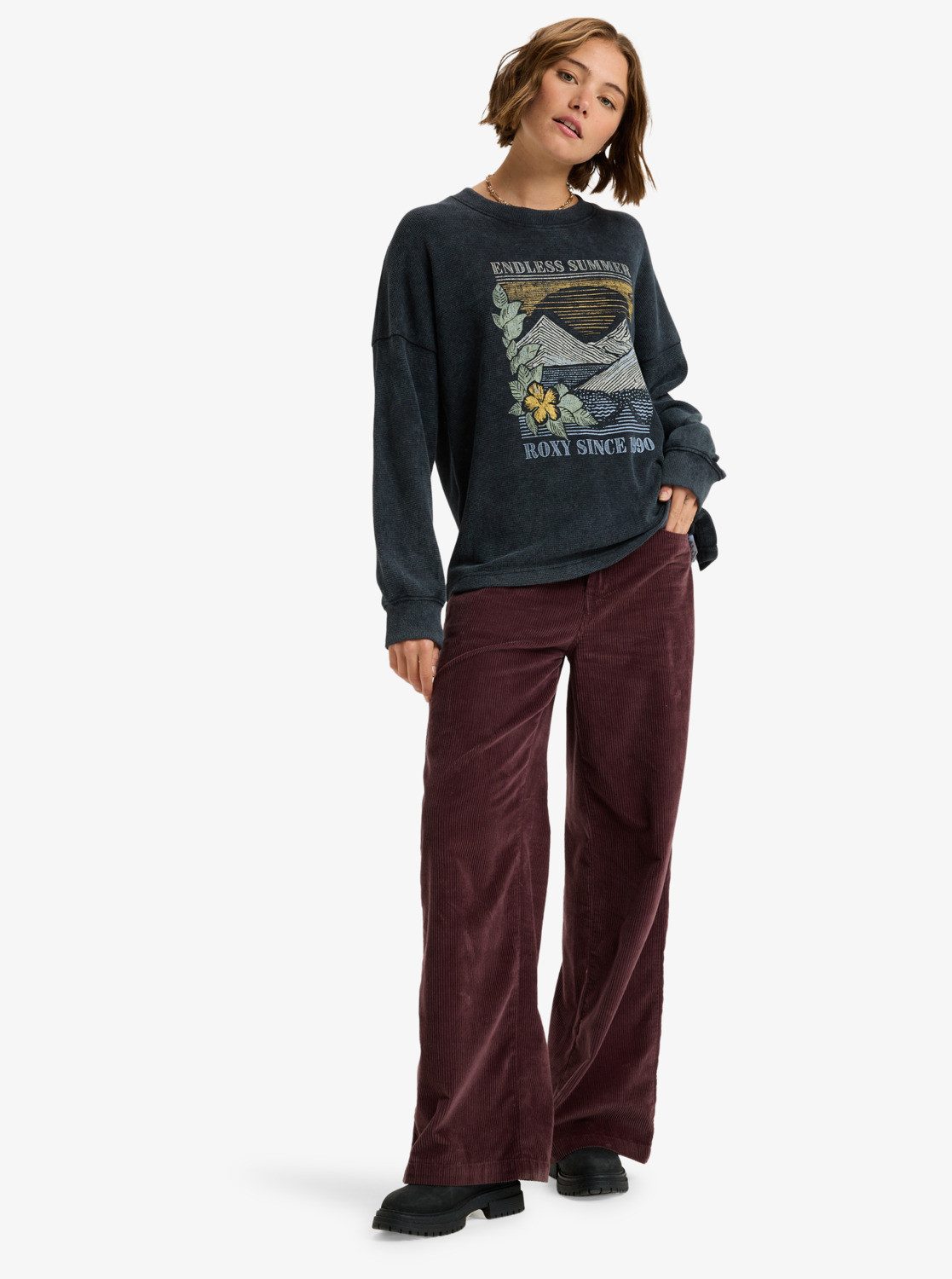 Roxy Sweatshirt EASTSIDE MIDWEIGHT (1-tlg)