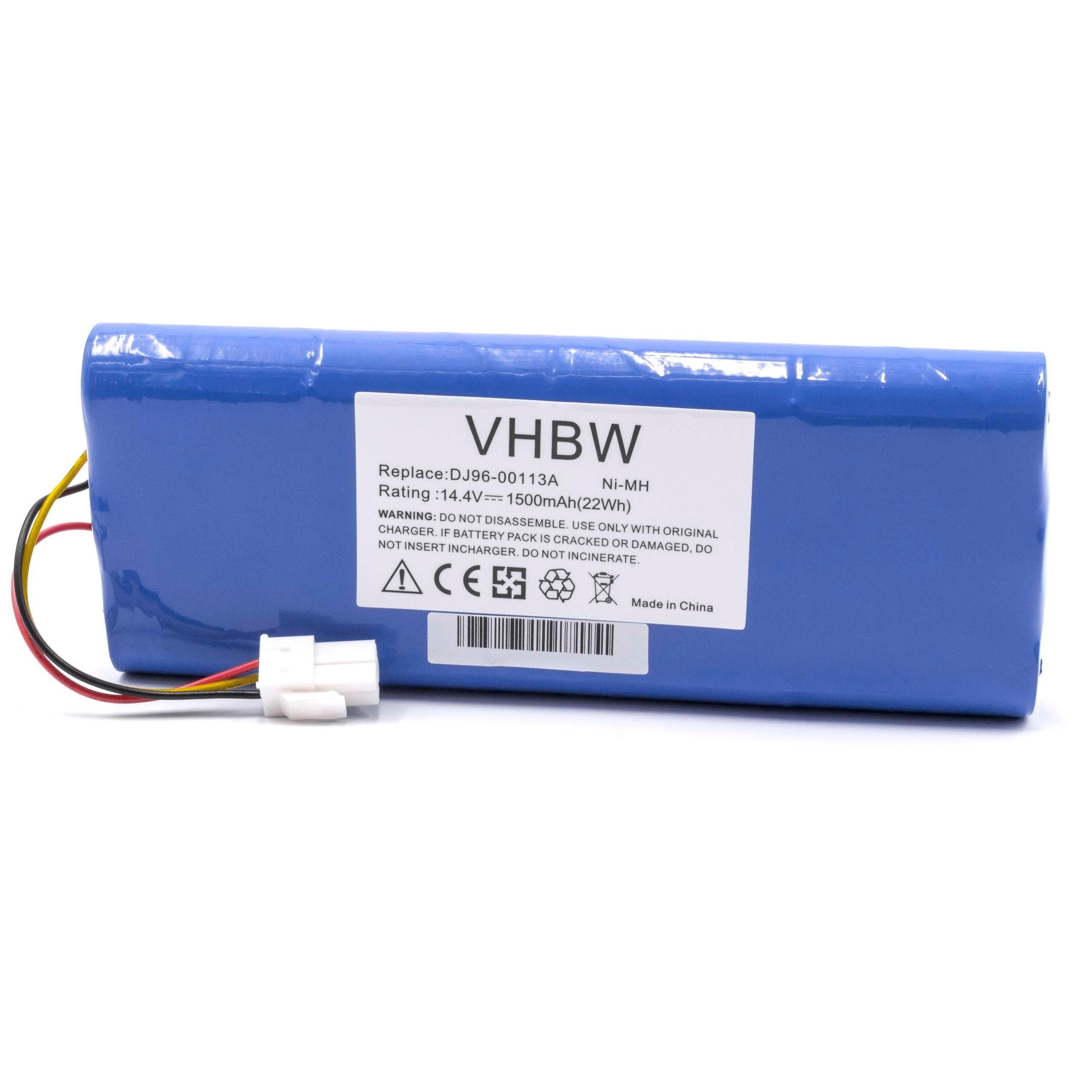 vhbw Staubsauger-Akku passend für Samsung Navibot VC-RE72V, VC-RL50V, VC-RL50VK, VC-RL52V Staubsauger / Haushalt Staubsauger (1500mAh, 14,4V, NiMH) 1500 mAh