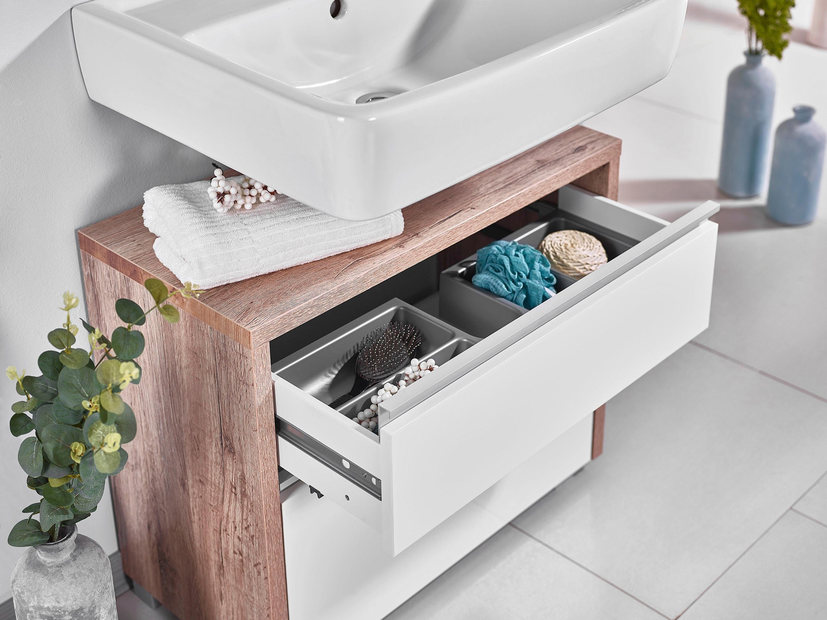 Schildmeyer Waschbeckenunterschrank Bello, Waschbeckenunterschrank, Made in Germany, B: 67cm Solide Verarbeitung - Dieses Produkt ist in Deutschland gefertigt