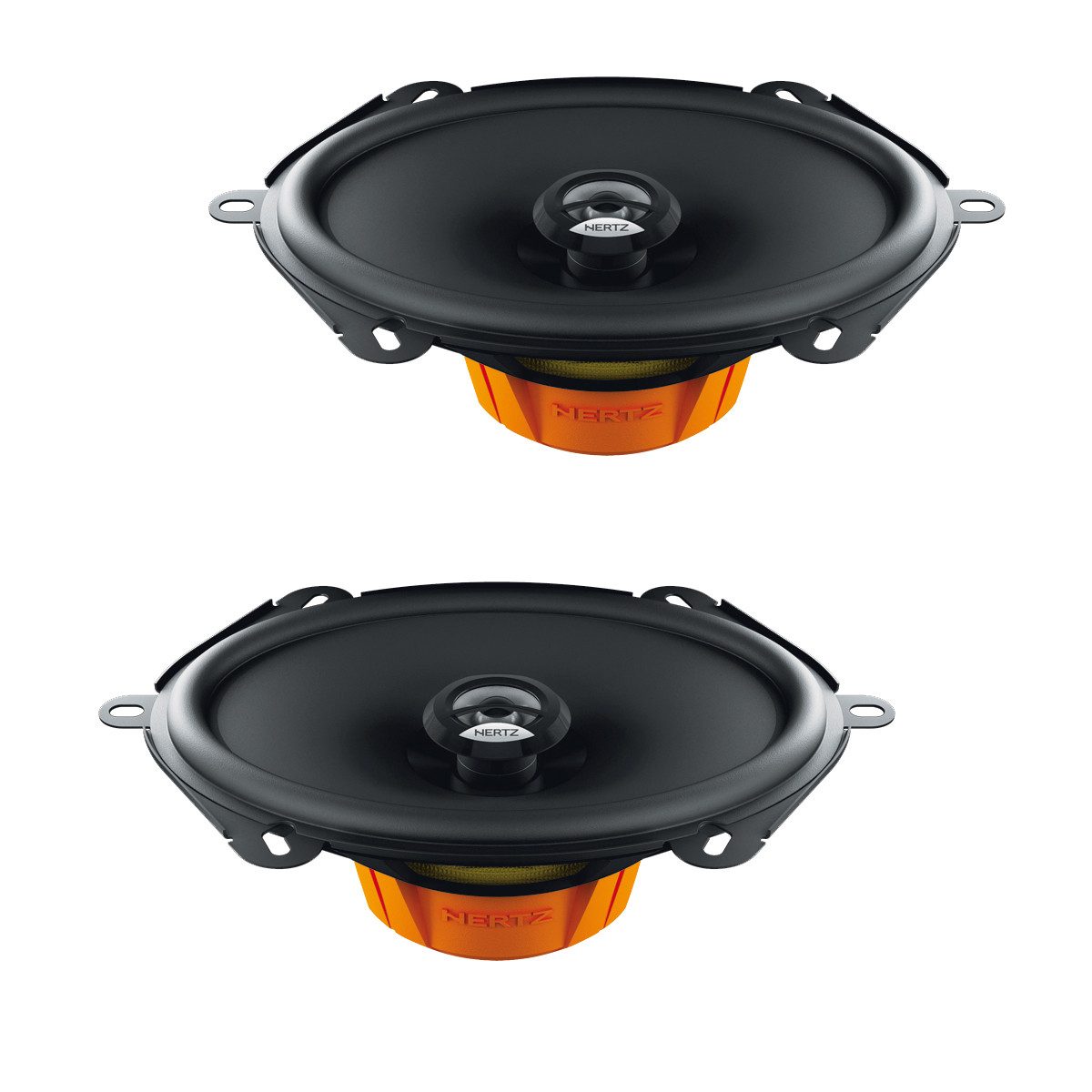 Hertz DCX 570.3 2-Wege 5x7 Zoll Oval Koax Lautsprecher Auto-Lautsprecher (60 W)