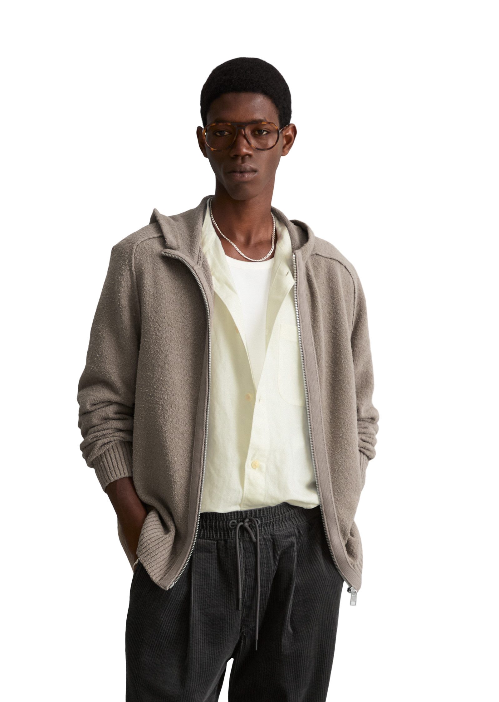 Marc O'Polo DENIM Cardigan aus Bio-Baumwoll-Mix