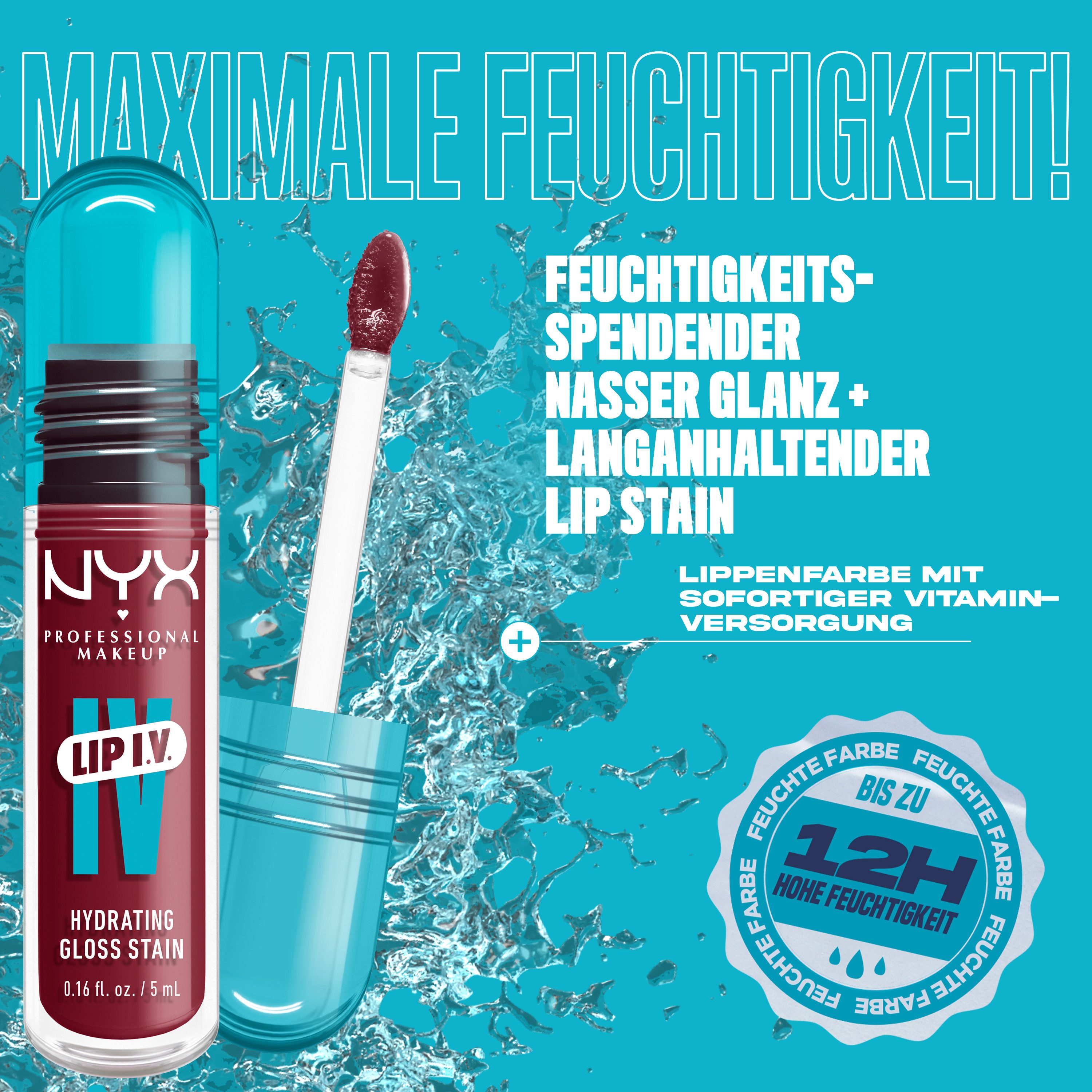 NYX PROFESSIONAL MAKEUP Lipgloss LIP IV GLOSS SERUM, gibt den Lippen einen unwiderstehlichen Wet-Look – Bild 5 von 5