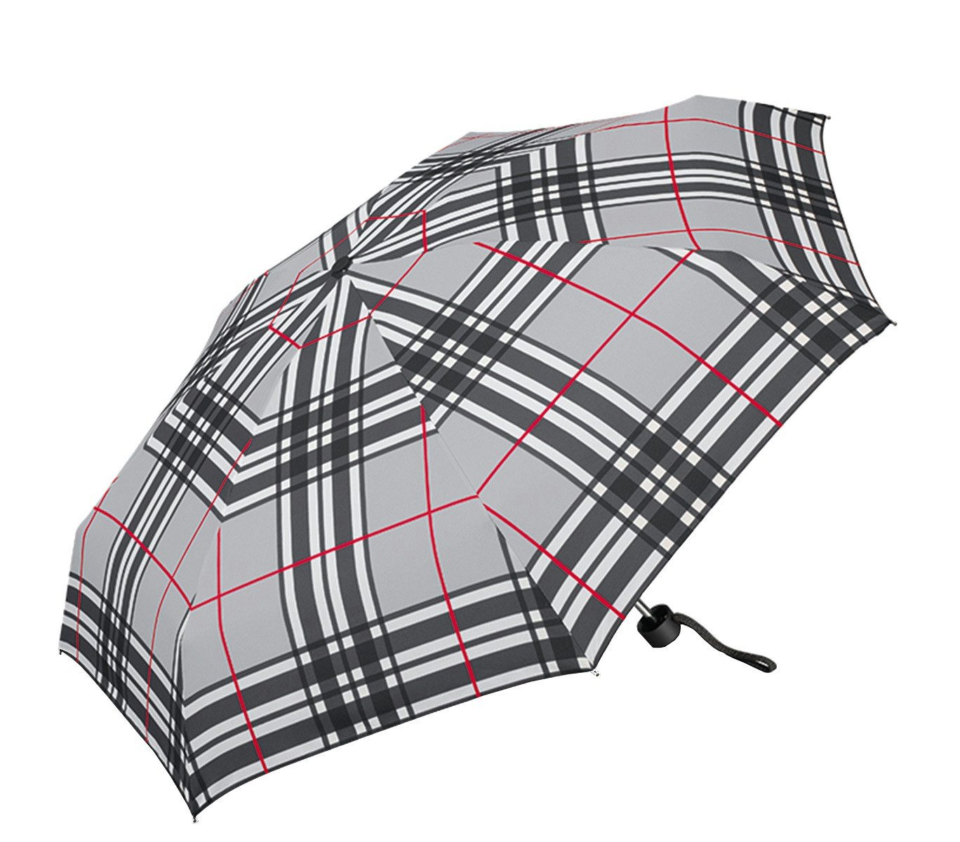 Taschenregenschirm Selection Petito Regenschirm Manuell Checks light grey