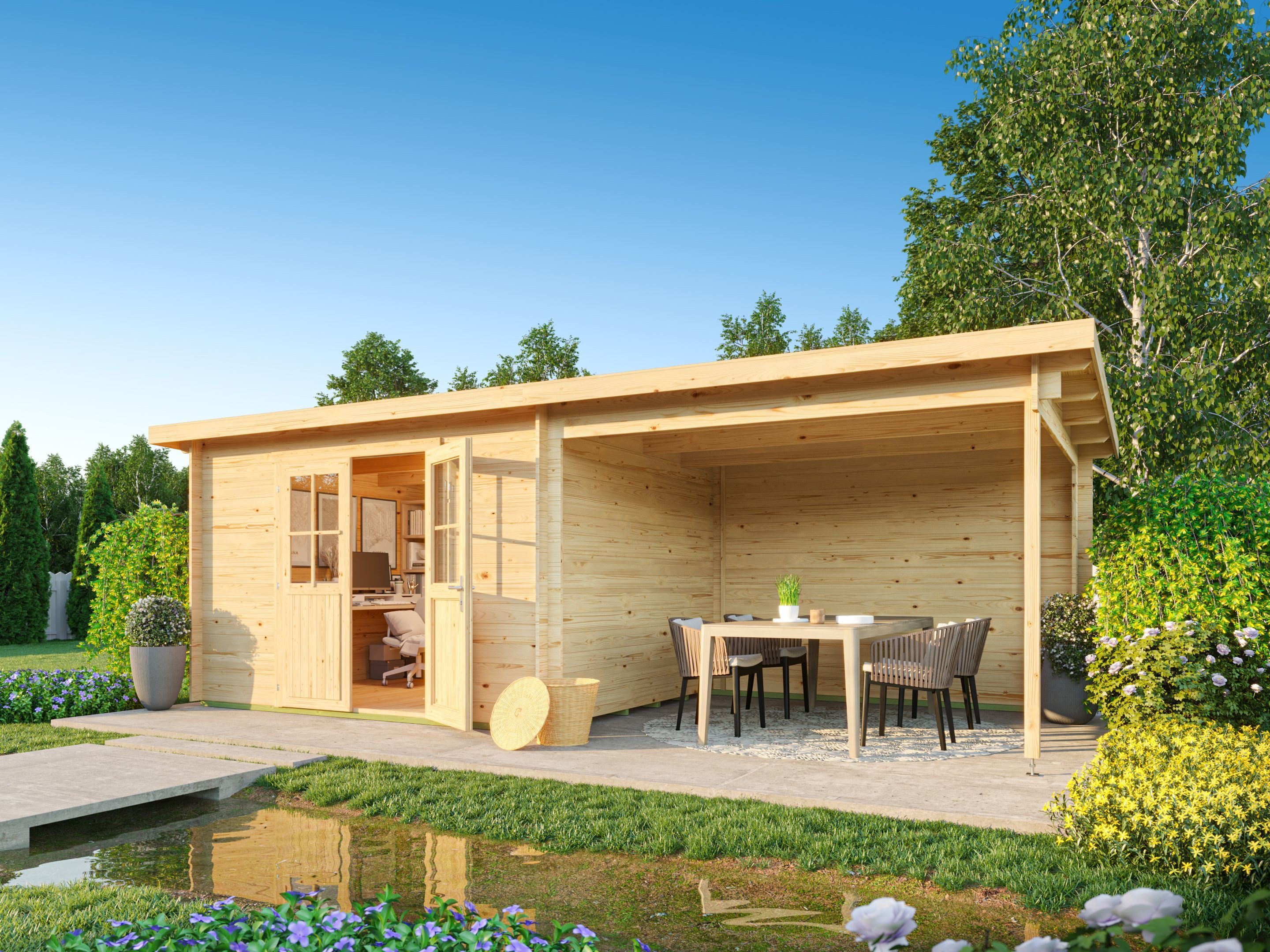 Fjordholz Gartenhaus Ezra 4J günstig online kaufen