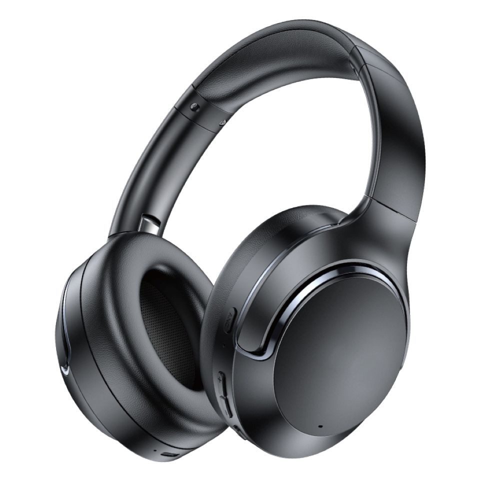 LMG Germany AT2 Over-Ear-Kopfhörer mit ANC, Bluetooth, 36h Akkulaufzeit, faltbar Bluetooth-Kopfhörer (IOS, Android, Bluetooth, USB-C DC 5V, Bluetooth 5.3, ANC, 36 h Akku, 8 Mikrofone, faltbar, Memory-Ohrpolster)
