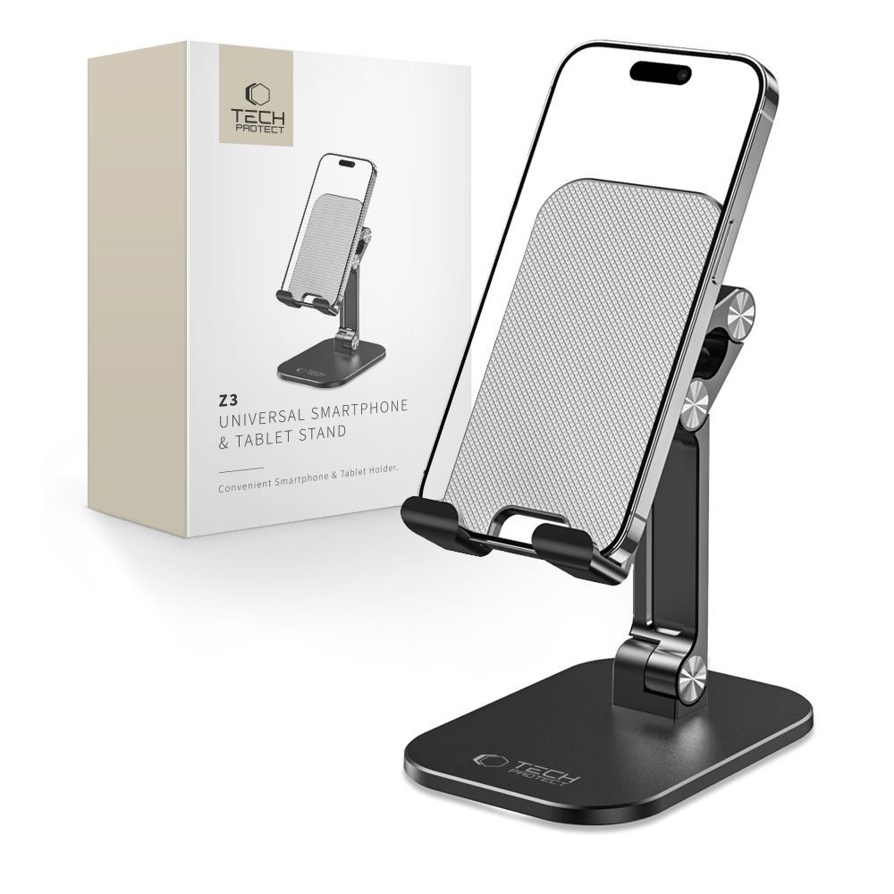 TECH PROTECT Tablet-Ständer Tischständer Smartphonehalter Tablethalterung, (bis 13.0 Zoll, Spar-Set, 1-tlg., bis 13 Zoll klappbar, klappbar, neigbar, Gummiauflagen, bis 13 Zoll)