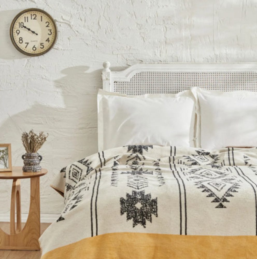 Karaca Tagesdecke Karaca Home Raya Doppelte Baumwolldecke Tagesdecke Bettde günstig online kaufen