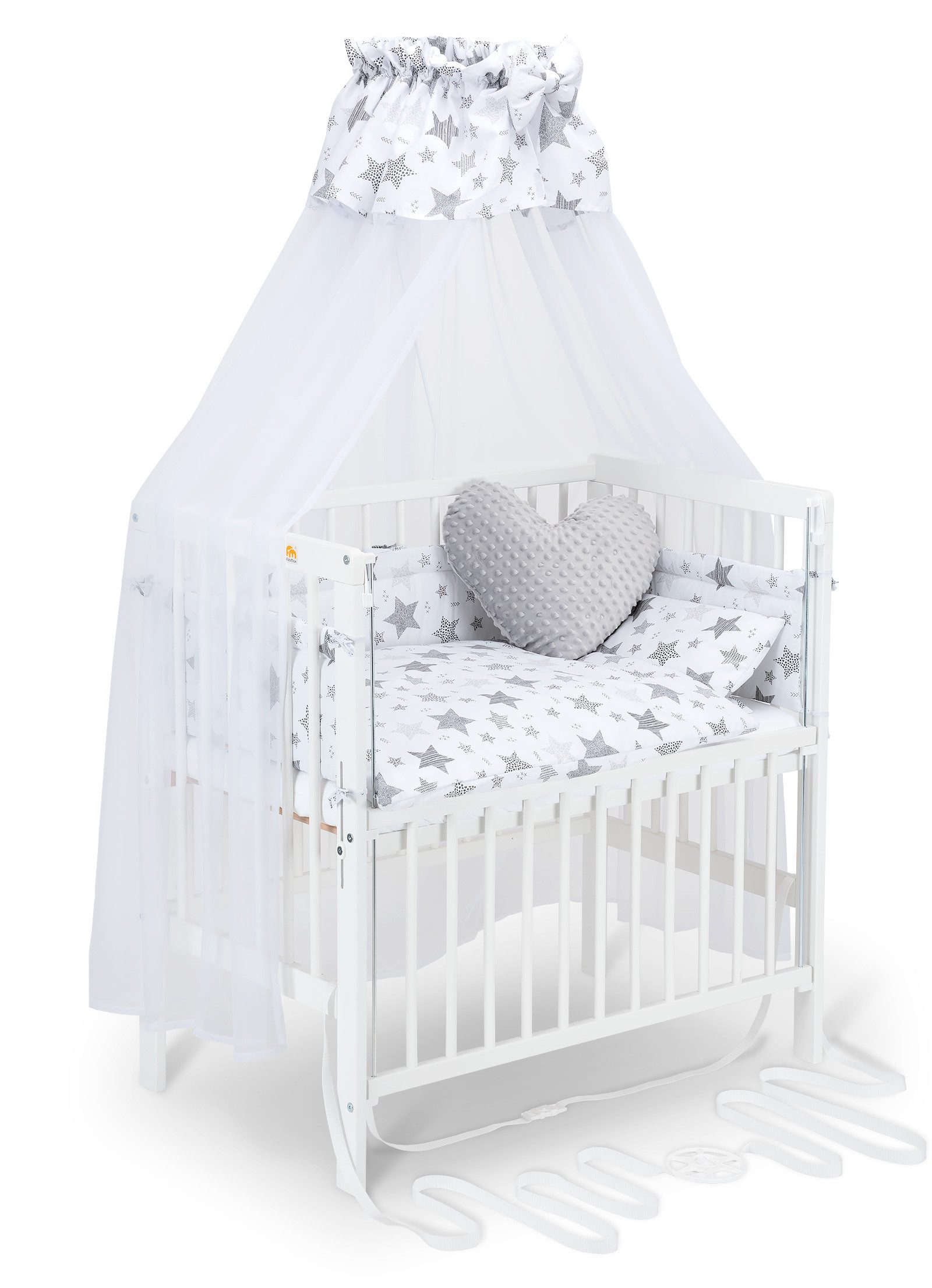 FabiMax Beistellbett Flex weiß mit Komplettset, günstig online kaufen