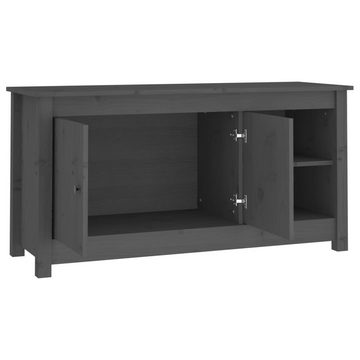 vidaXL TV-Schrank TV-Schrank Grau 103x36,5x52 cm Massivholz Kiefer (1-St)