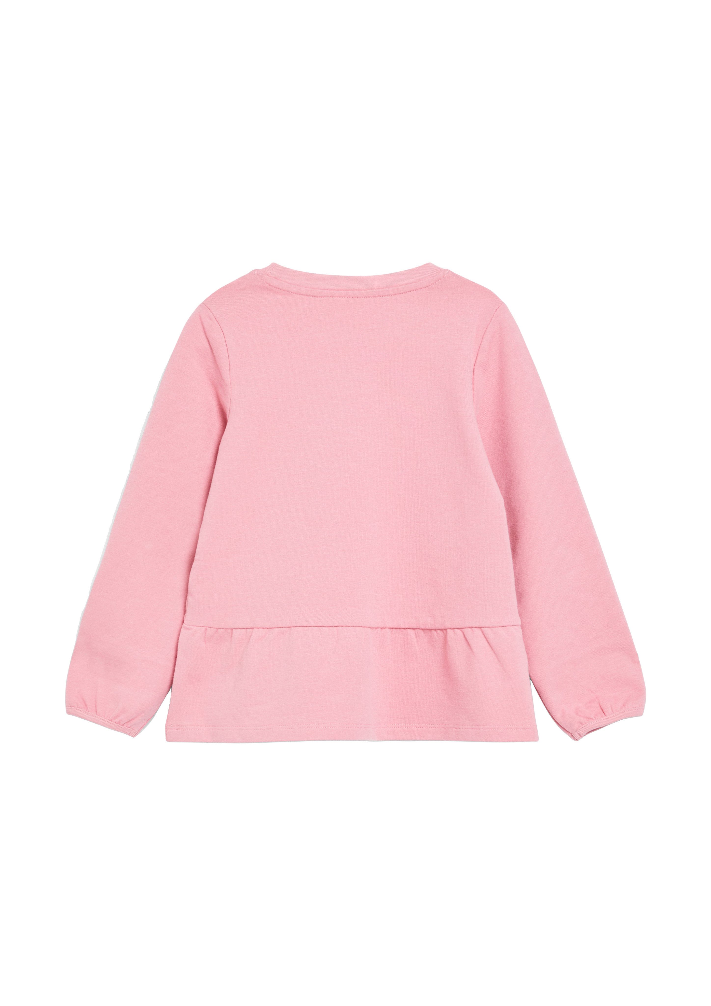 s.Oliver Junior Kurzarmshirt Sommershirt mit Spitzen-Ausschnitt / für Girls – Bild 2 von 2