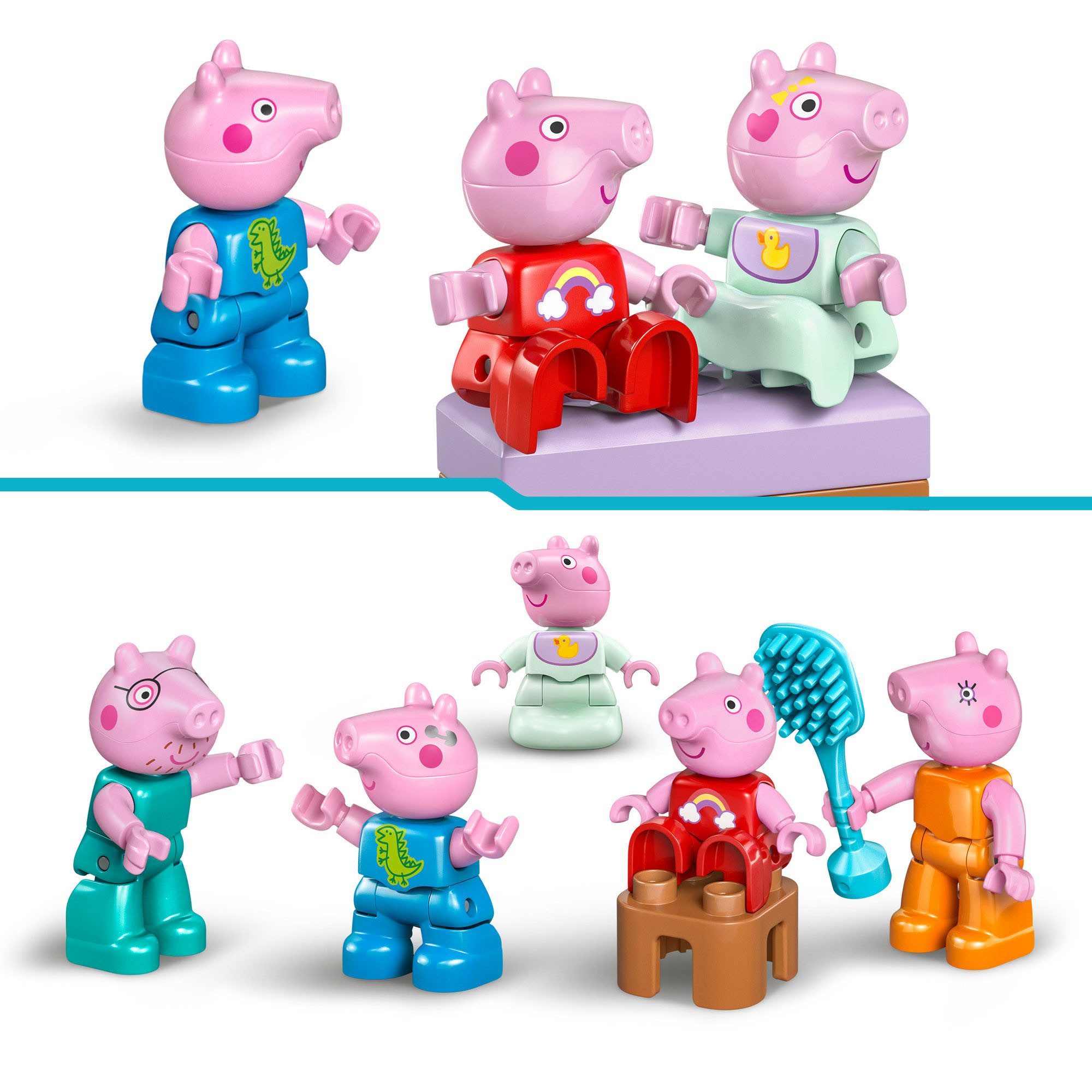 LEGO® Familienhaus (10467), LEGO DUPLO Peppa Pig Konstruktionsspielsteine, (84 St) – Bild 5 von 5