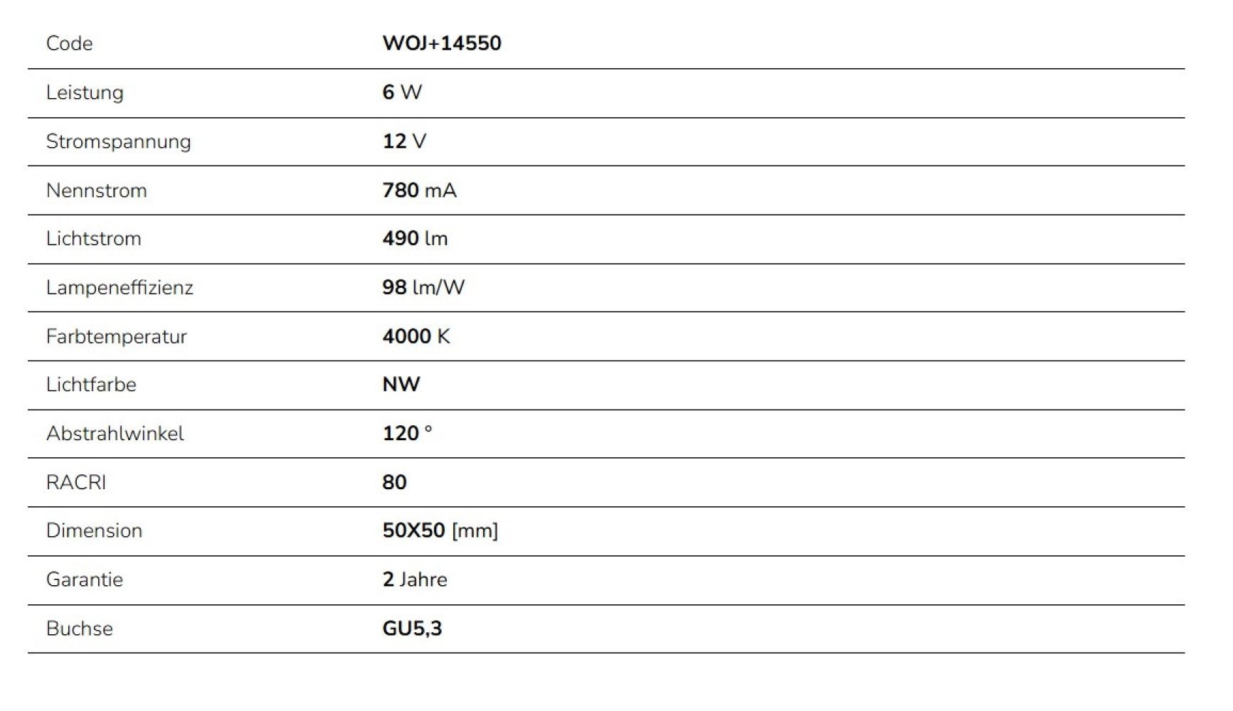Spectrum LED-Leuchtmittel LED GU5,3 MR16 6W günstig online kaufen